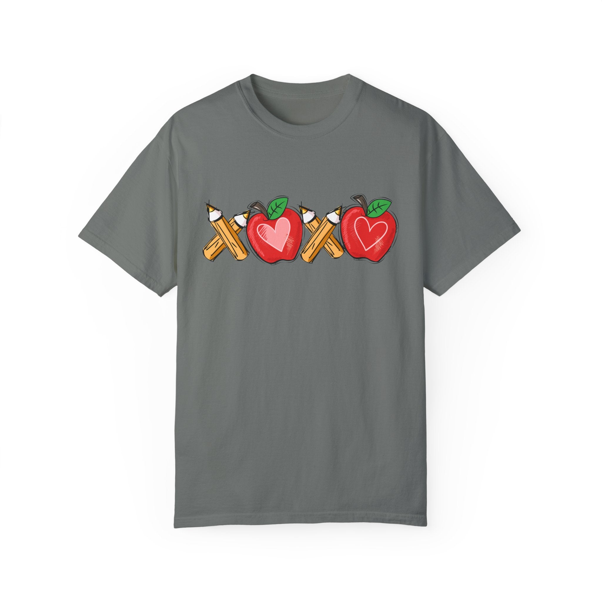 Comfort Colors XOXO Teacher Shirt, Valentine Teacher Shirt, Teacher Valentine T-Shirt, Teacher Valentine Shirt, Valentines Day Gift Teacher - Gabe Atkins Designs