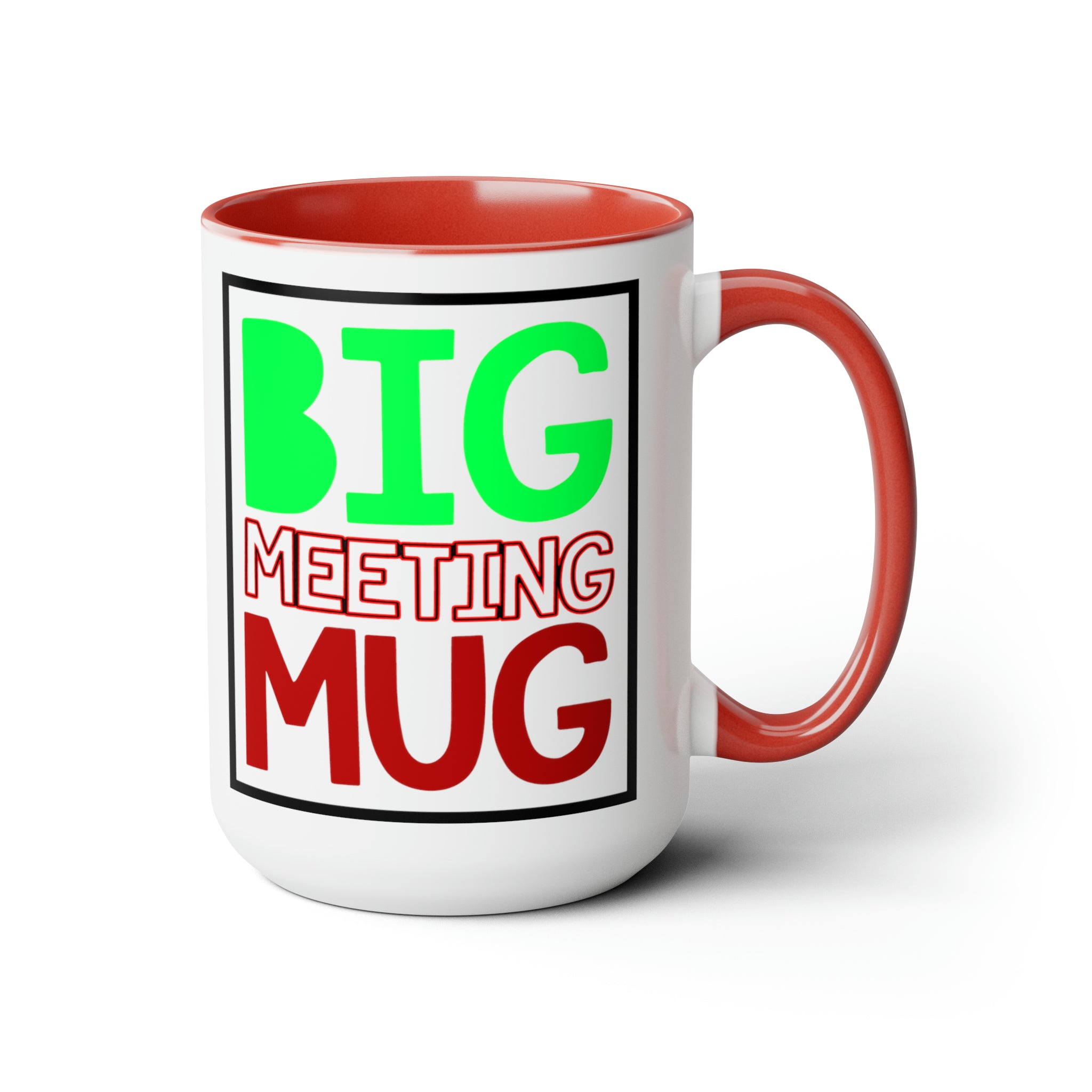 Power Up Your Day: The BIG meeting MUG | 15oz Coffee Mug - Gabe Atkins Designs