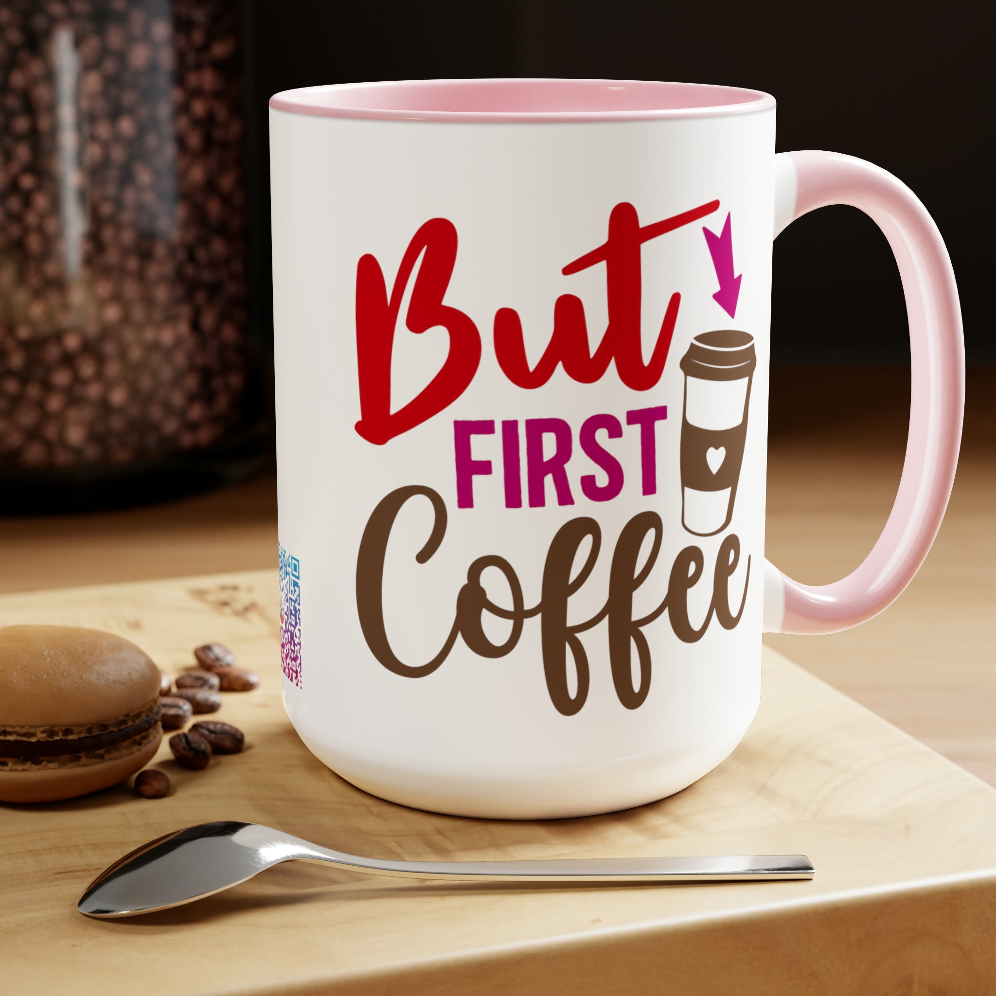 Kickstart Your Day With The "But First, Coffee" 15oz Ceramic Mug | , Coffee" 15oz Ceramic Mug