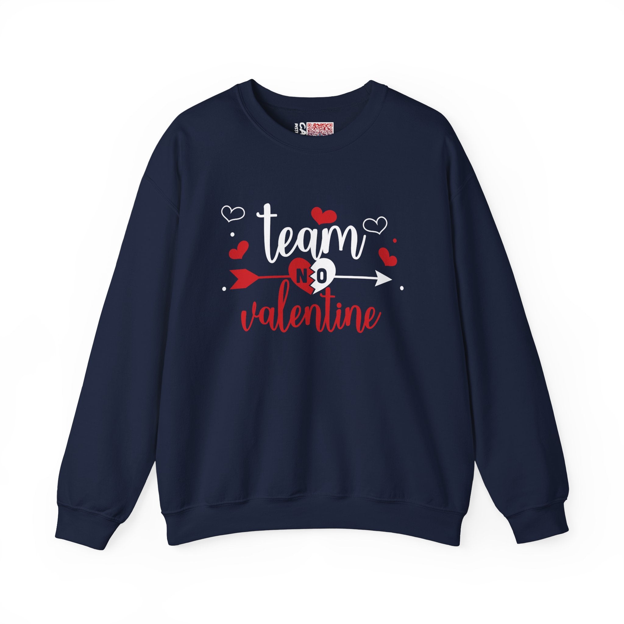 Team No Valentine Sweatshirt, Anti Valentine's Day Sweatshirt, Single  | Day Sweatshirt, Single Awareness Day Gift, Funny Valentine'