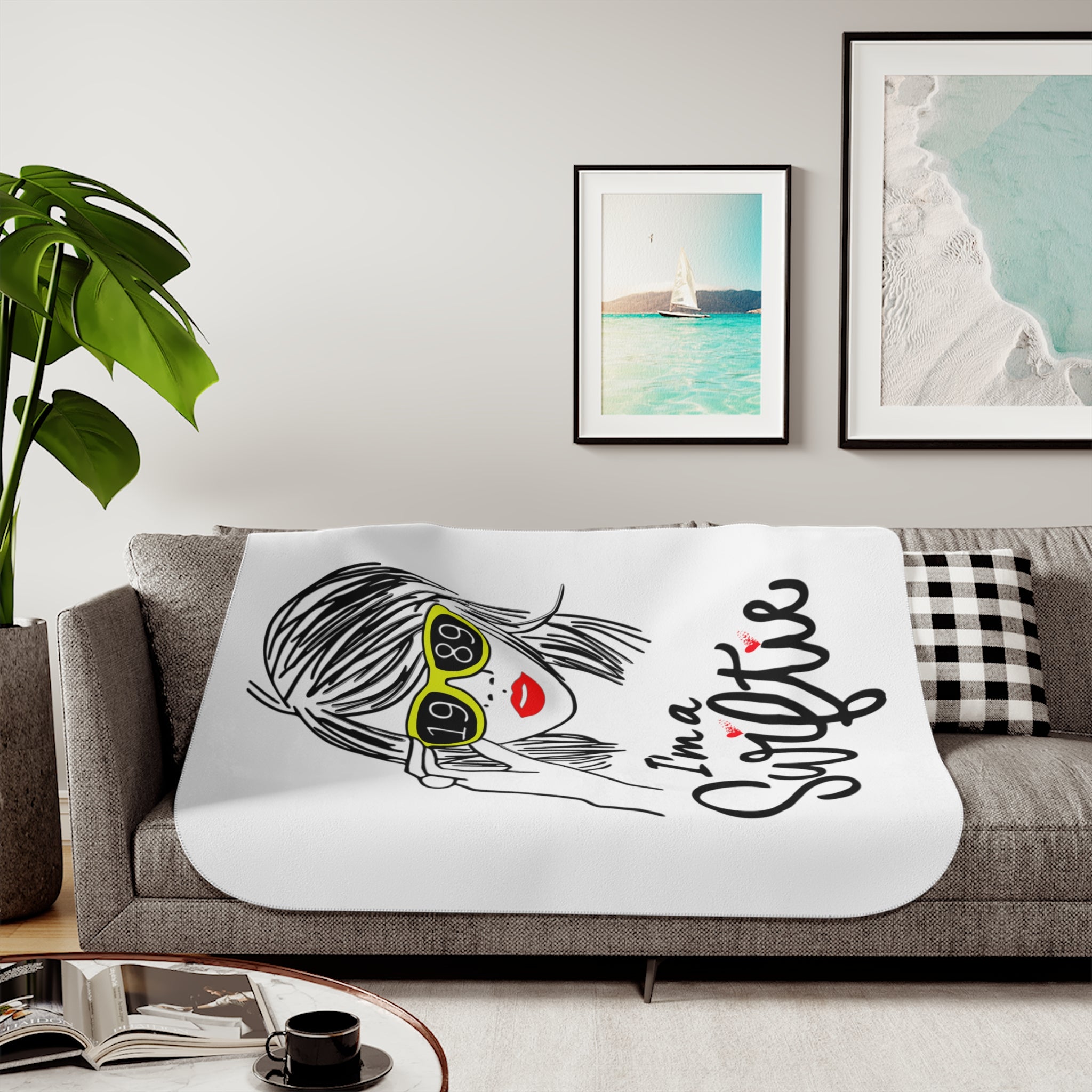 I am a Swiftie Sherpa Blanket | Simple Swiftie Blanket | Swiftie Merch | Swiftie Sherpa Blanket