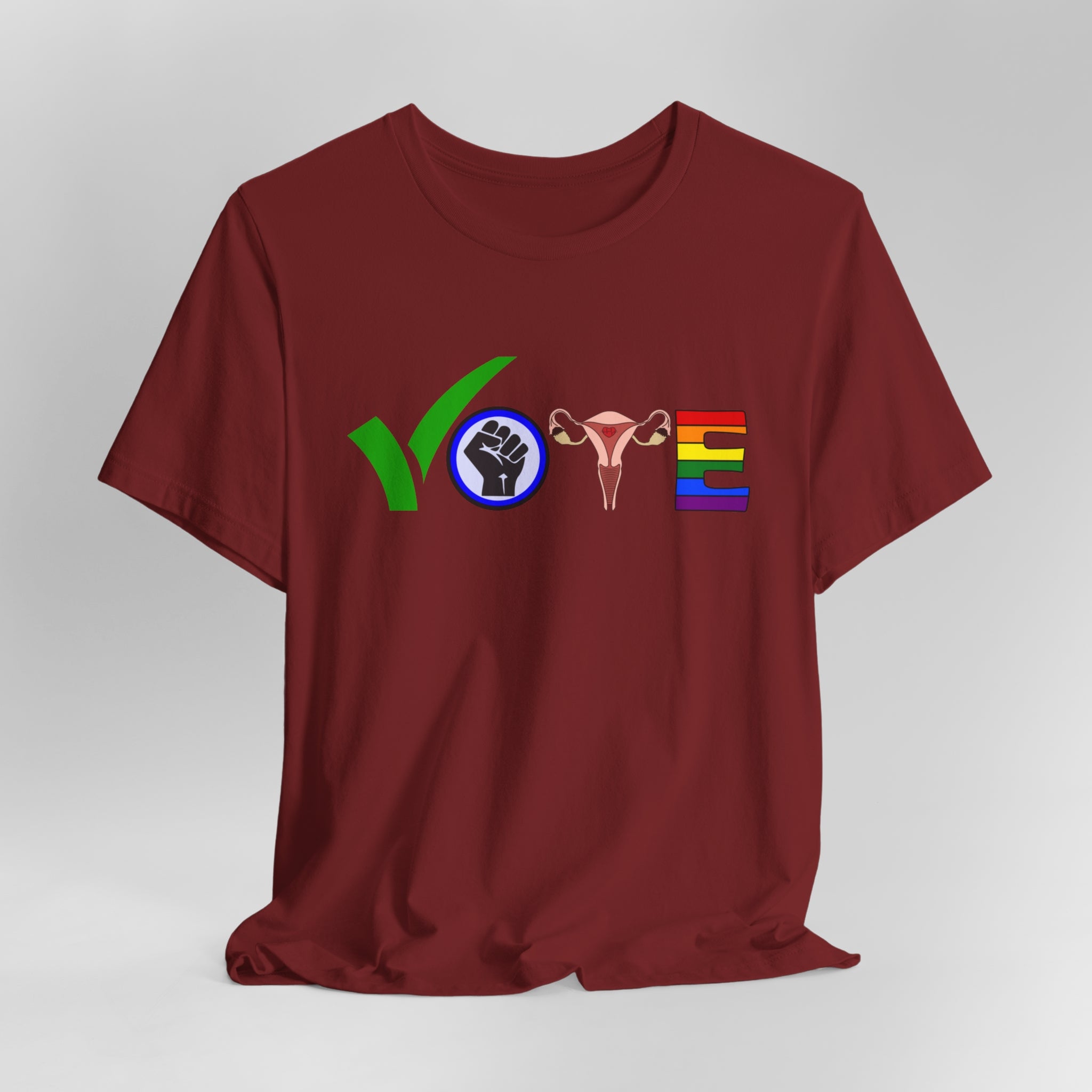 Vote T-Shirt | Stand Up, Speak Out: Vote For Change Tee | Support BLM, Reproductive Rights and LGBTQ Community