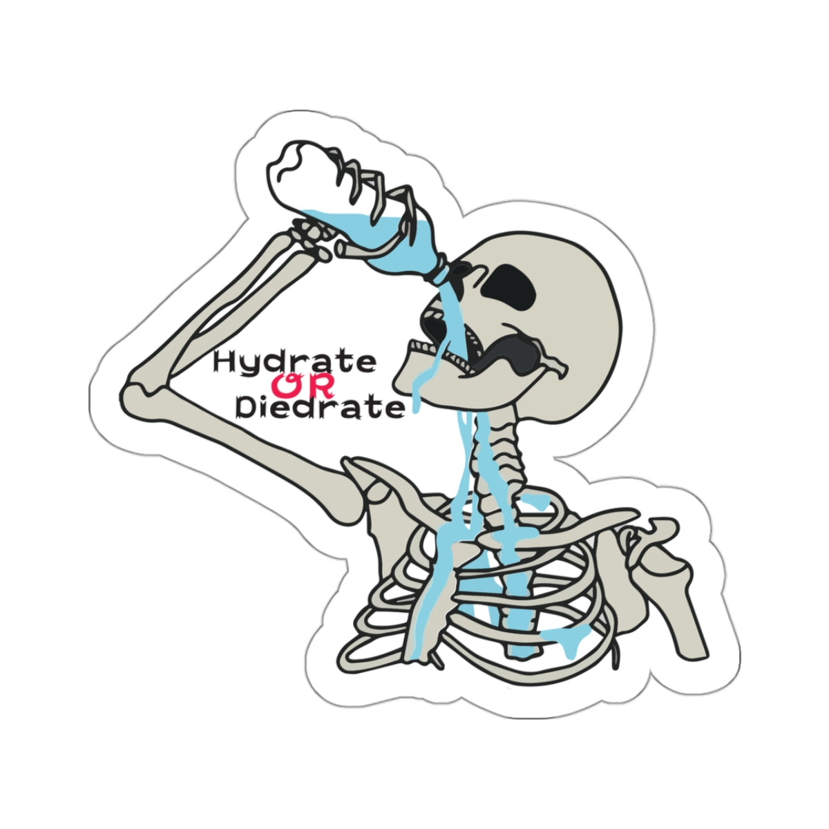 Skeleton Hydrate Or Diedrate Sticker