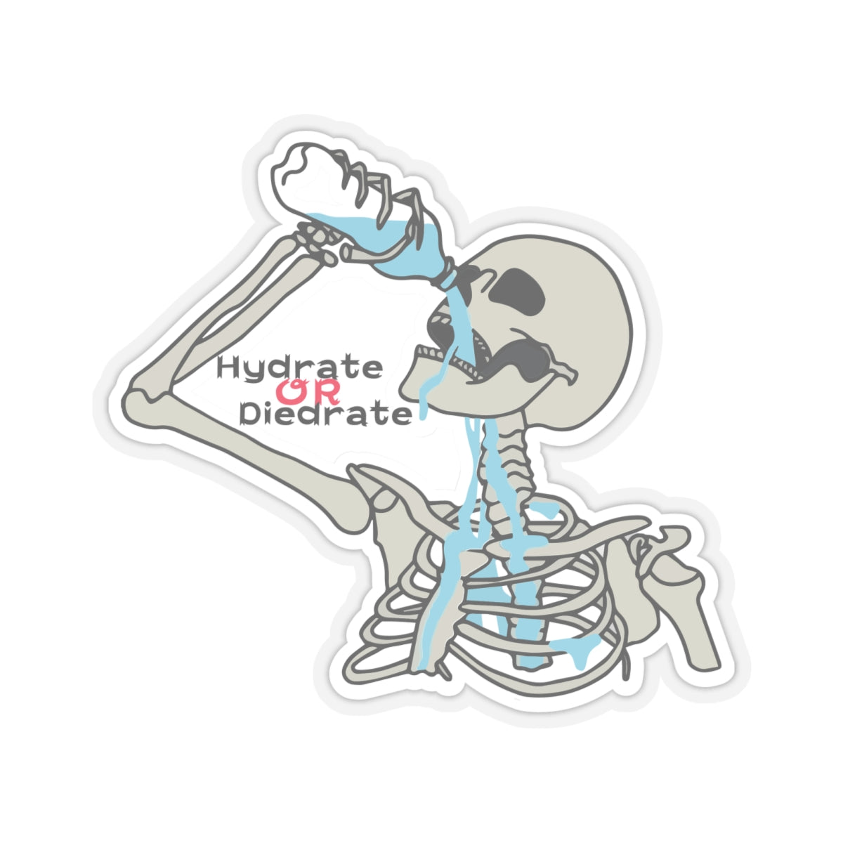 Skeleton Hydrate Or Diedrate Sticker