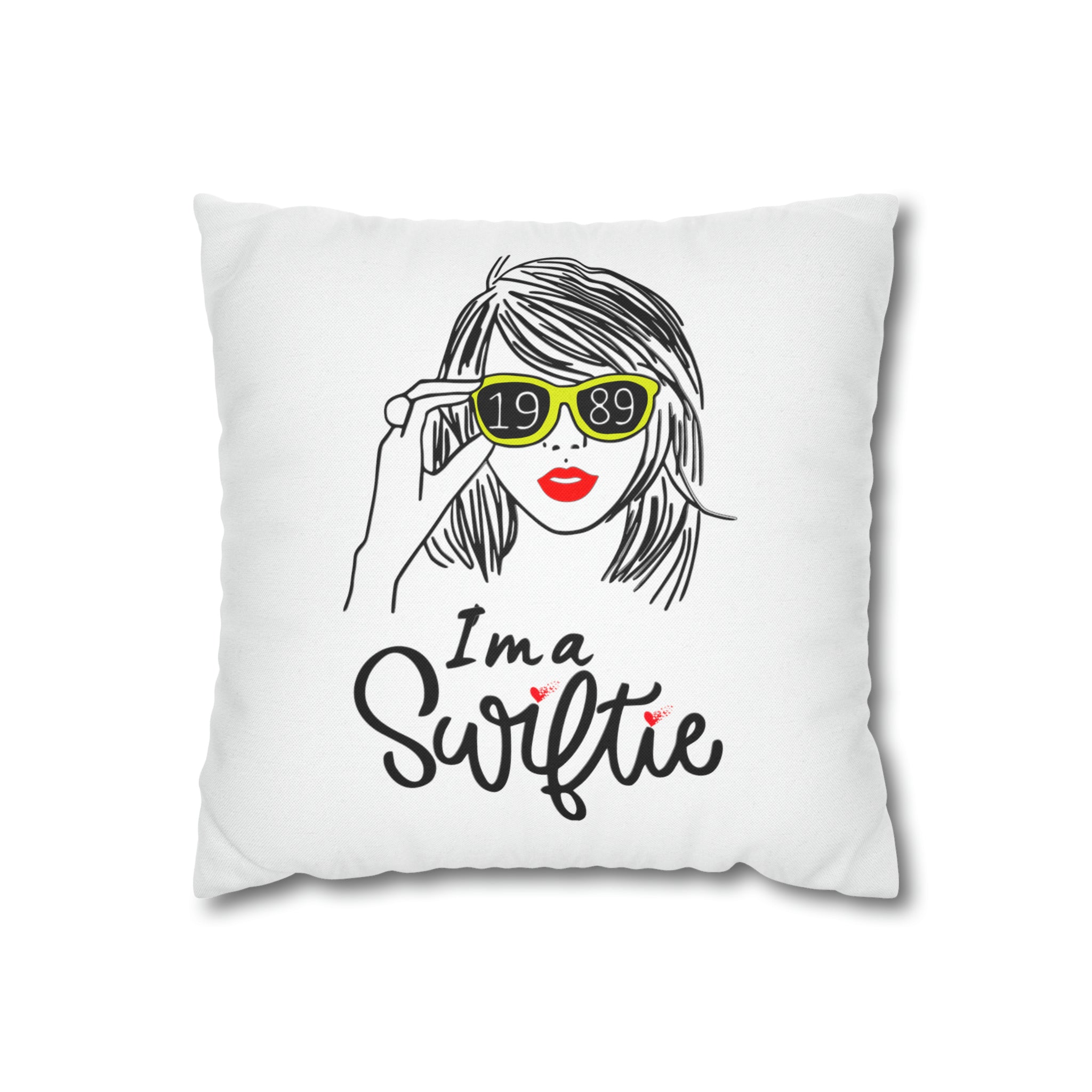 Taylor Swift "I am a Swiftie" Square Pillow Case | Taylor Swift Fan De | Taylor Swift Fan Decorative Pillow Case