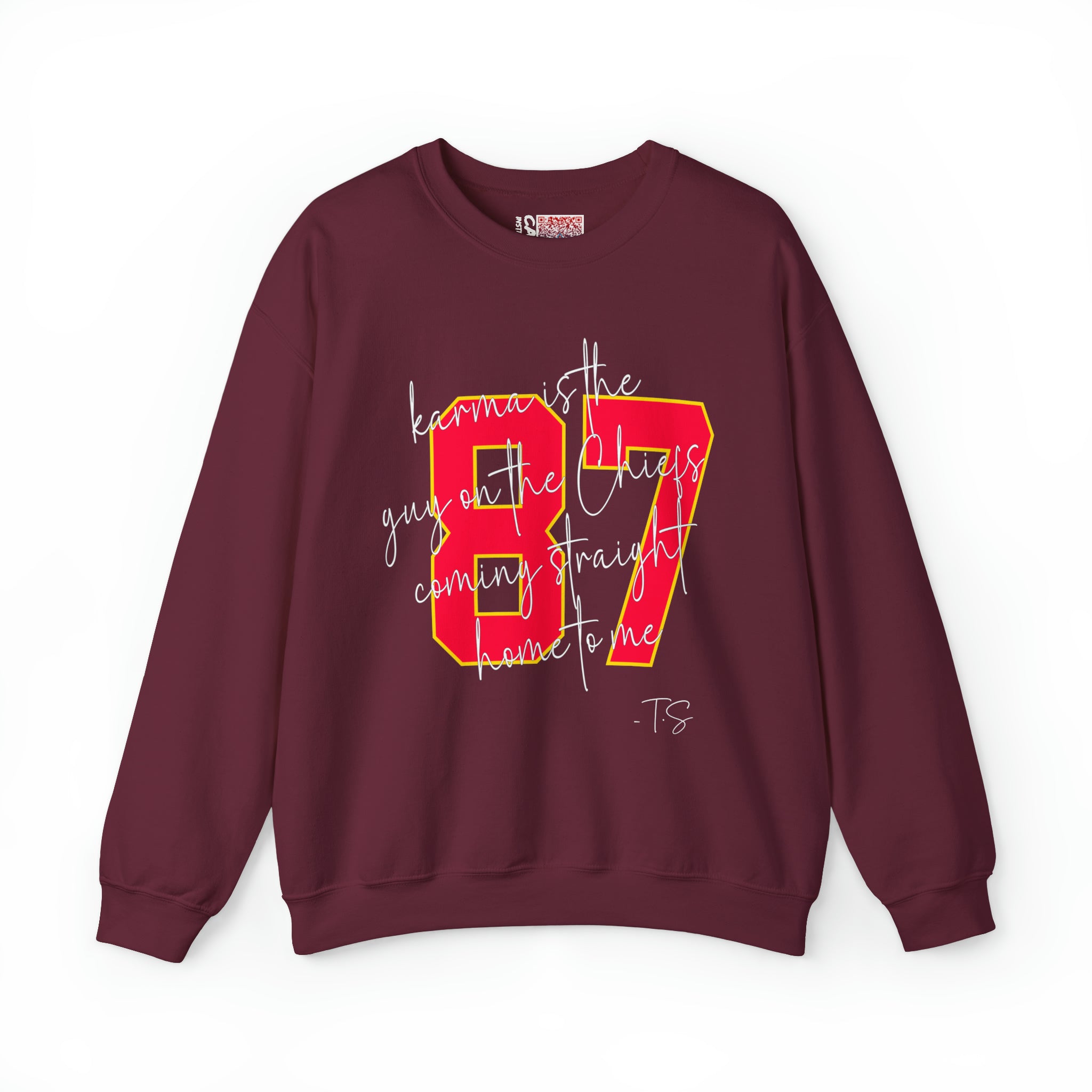 Karma Is The Guy On The Chiefs Coming Straight Home to Me Sweatshirt,  | Sweatshirt, Swift Kelce sweatshirt, Football Swiftie, Swift Chiefs Sweatshirt