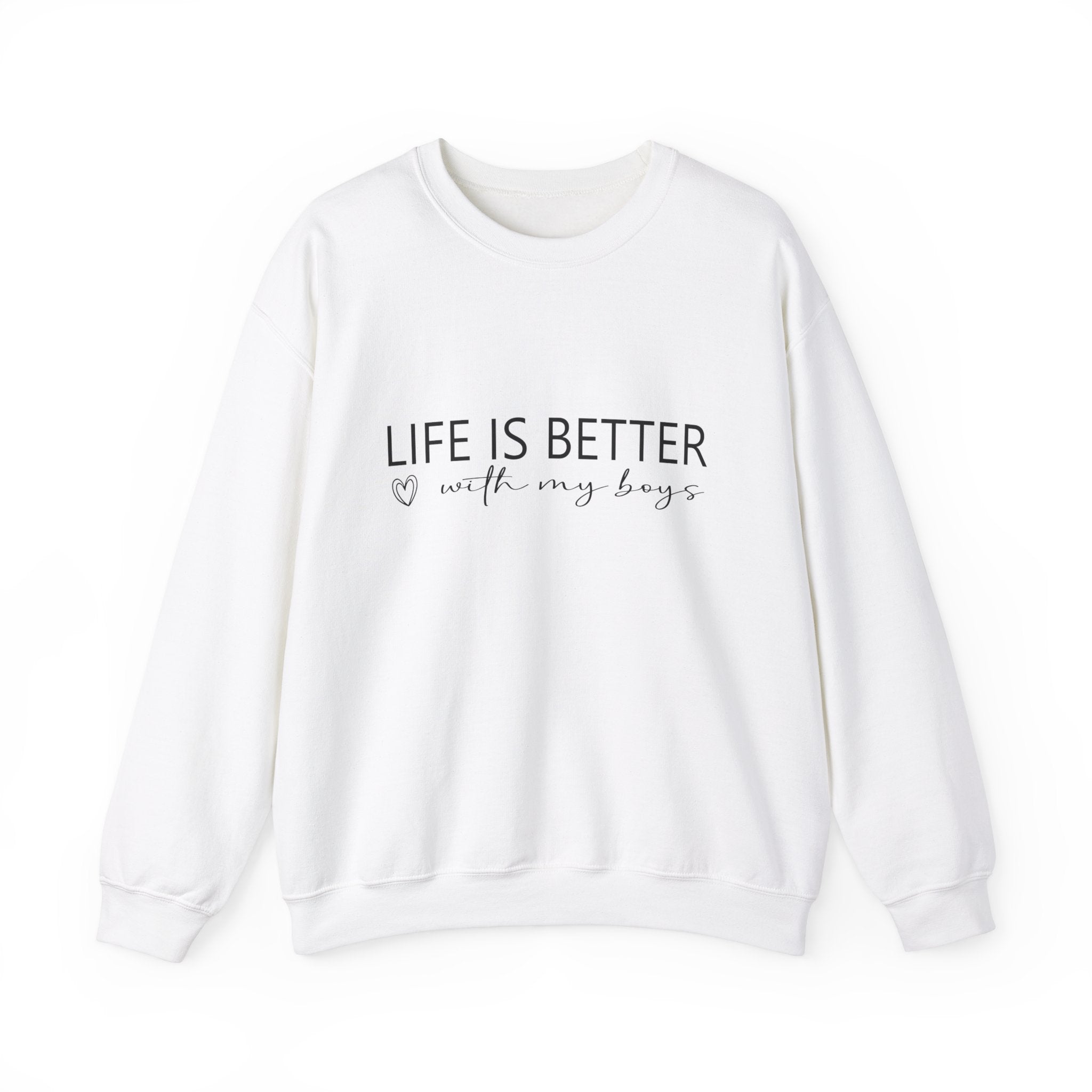 Life is Better With My Boys Sweatshirt | Mom of Boys Sweatshirt | Mom  | Boys Shirt, Mother'