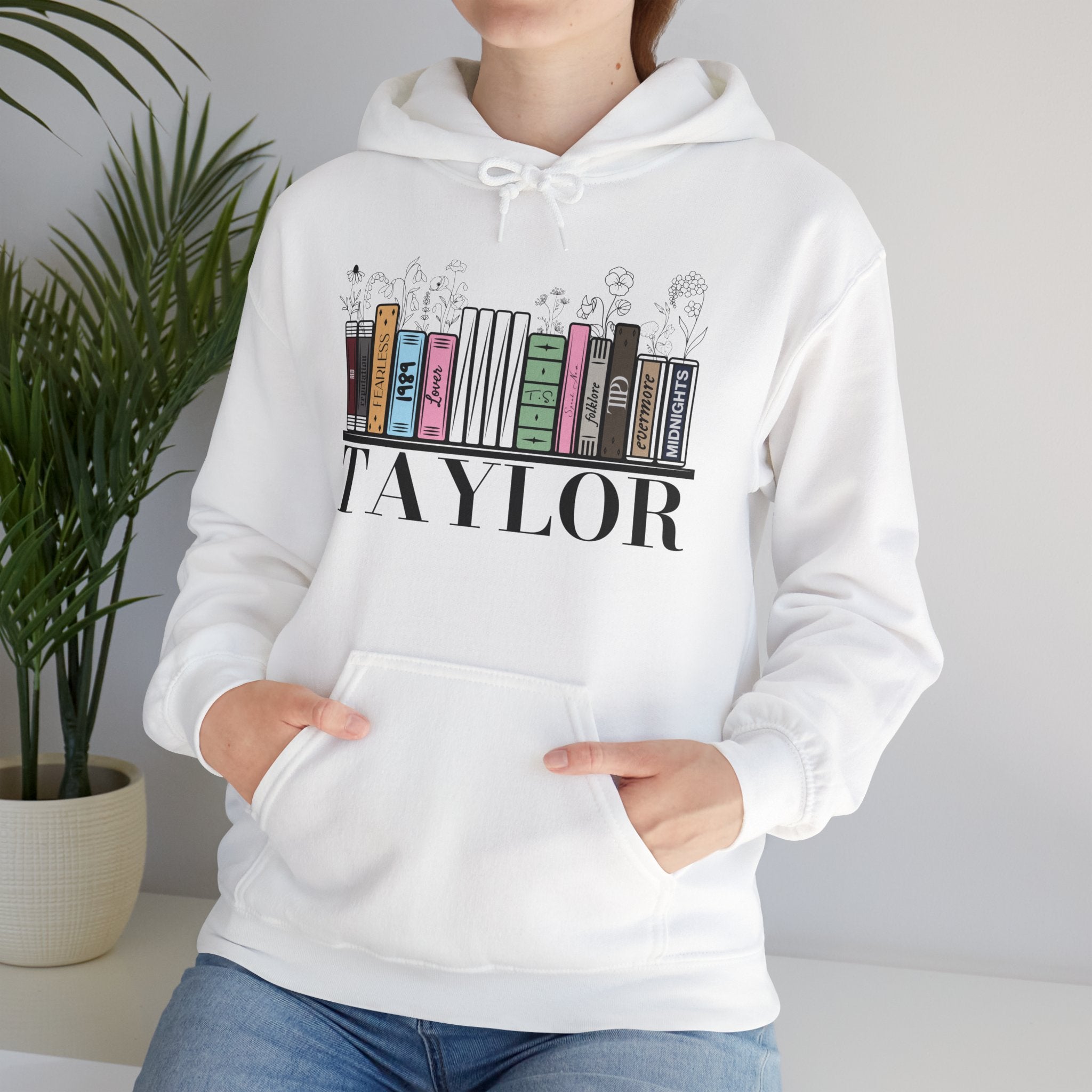 Taylor Swift Albums As Books Hoodie | All Taylor's Albums Including TT | Albums Including TTPD Decorated