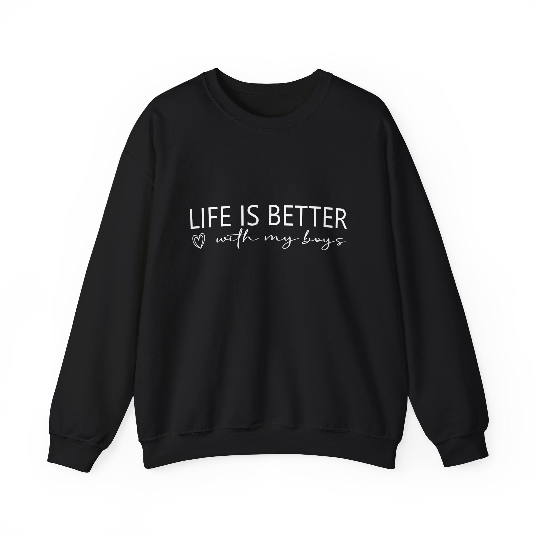 Life is Better With My Boys Sweatshirt | Mom of Boys Sweatshirt | Mom  | Boys Shirt, Mother'