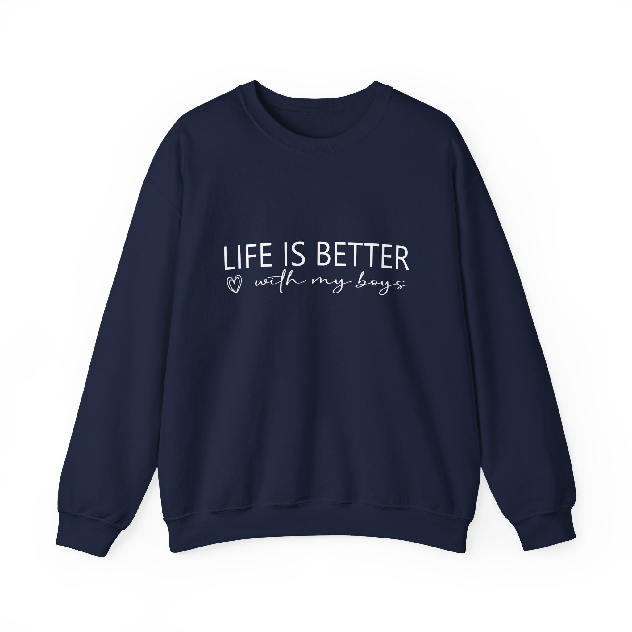 Life is Better With My Boys Sweatshirt | Mom of Boys Sweatshirt | Mom  | Boys Shirt, Mother'