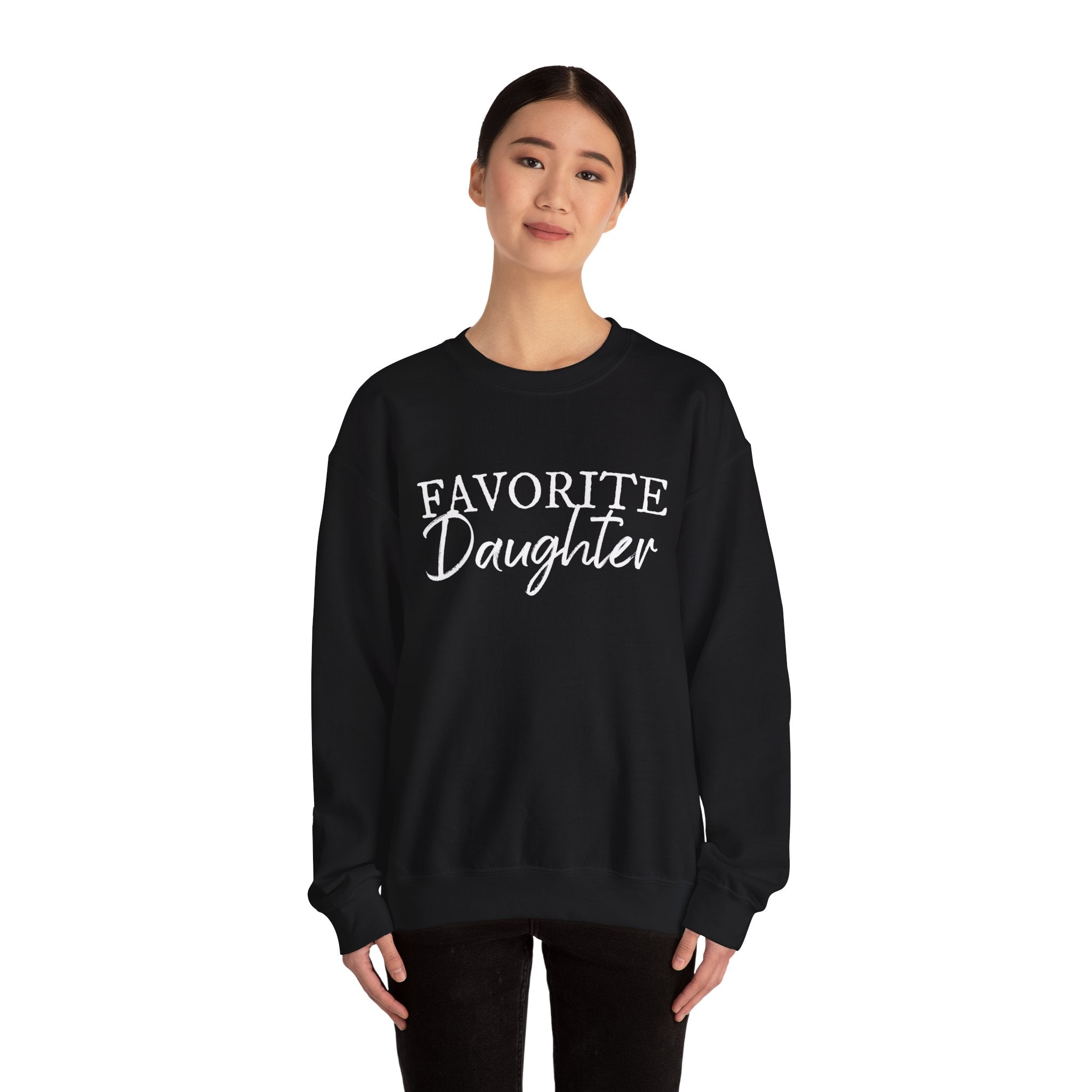 Favorite Daughter Sweatshirt Favorite Family Member, Funny Daughter Sweatshirt Daughter Crewneck Sweater Gift for Daughter, My Daughter - Gabe Atkins Designs