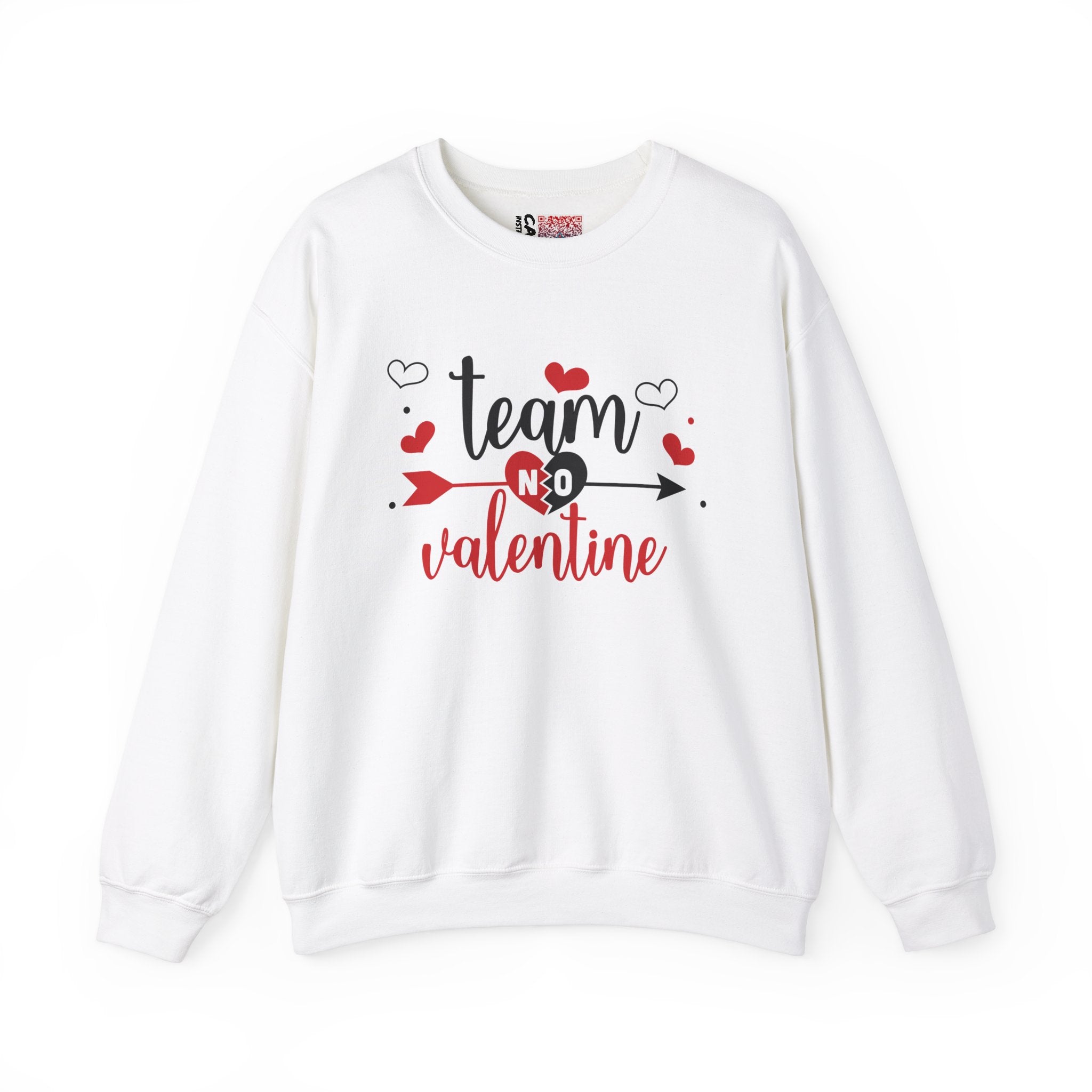 Team No Valentine Sweatshirt, Anti Valentine's Day Sweatshirt, Single  | Day Sweatshirt, Single Awareness Day Gift, Funny Valentine'