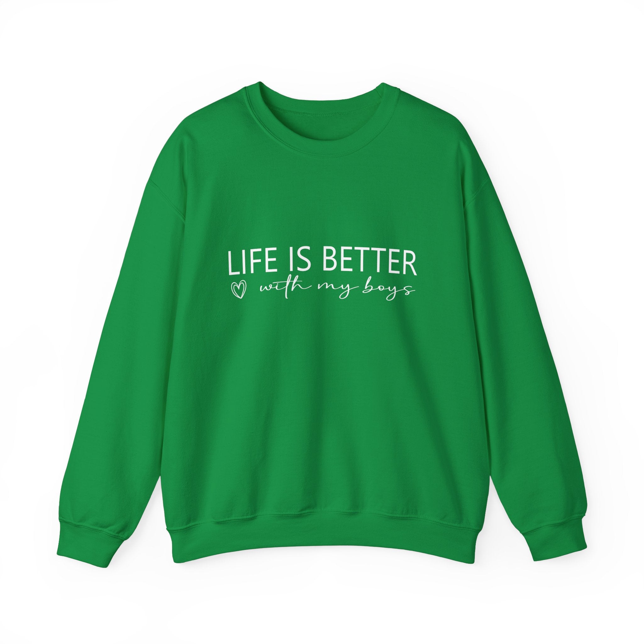 Life is Better With My Boys Sweatshirt | Mom of Boys Sweatshirt | Mom  | Boys Shirt, Mother'