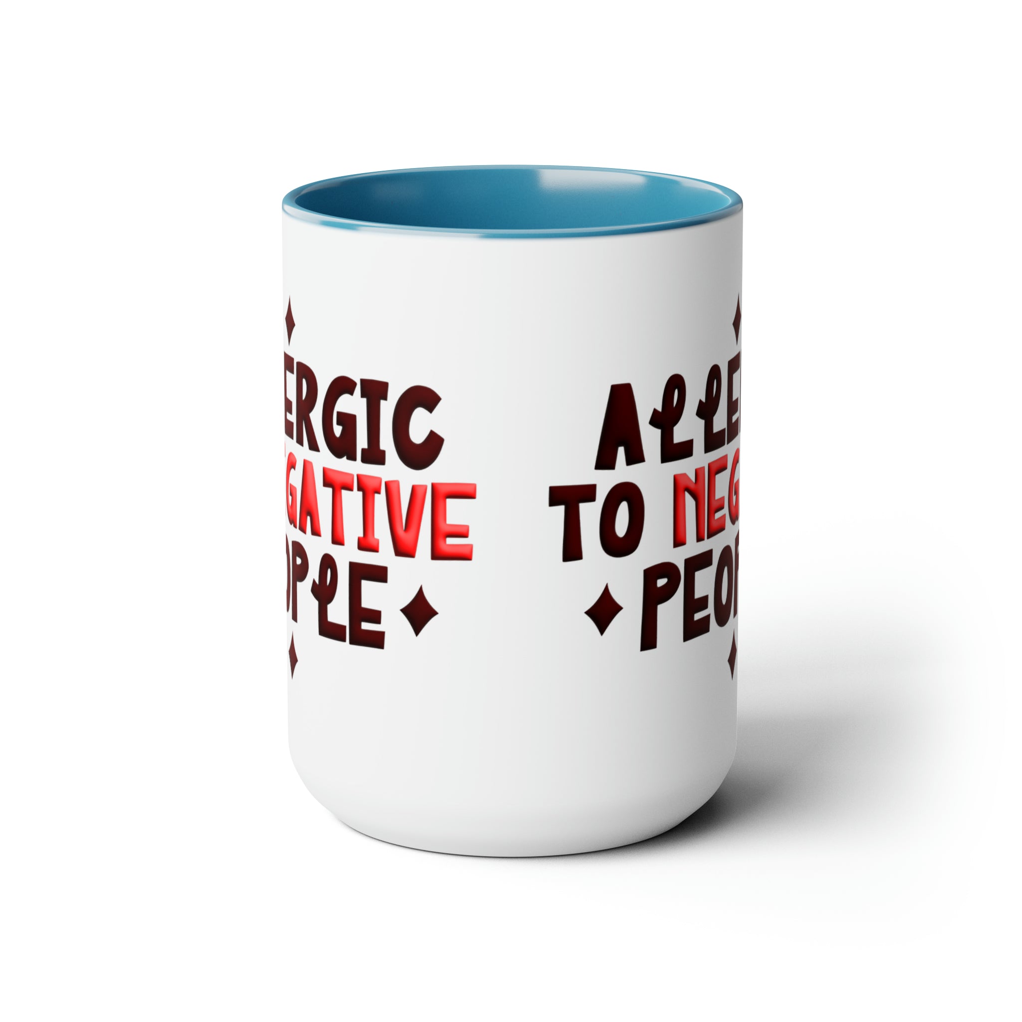 Embrace Positivity Daily: The "Allergic to Negative People" Ceramic Mu | Negative People" Ceramic Mug