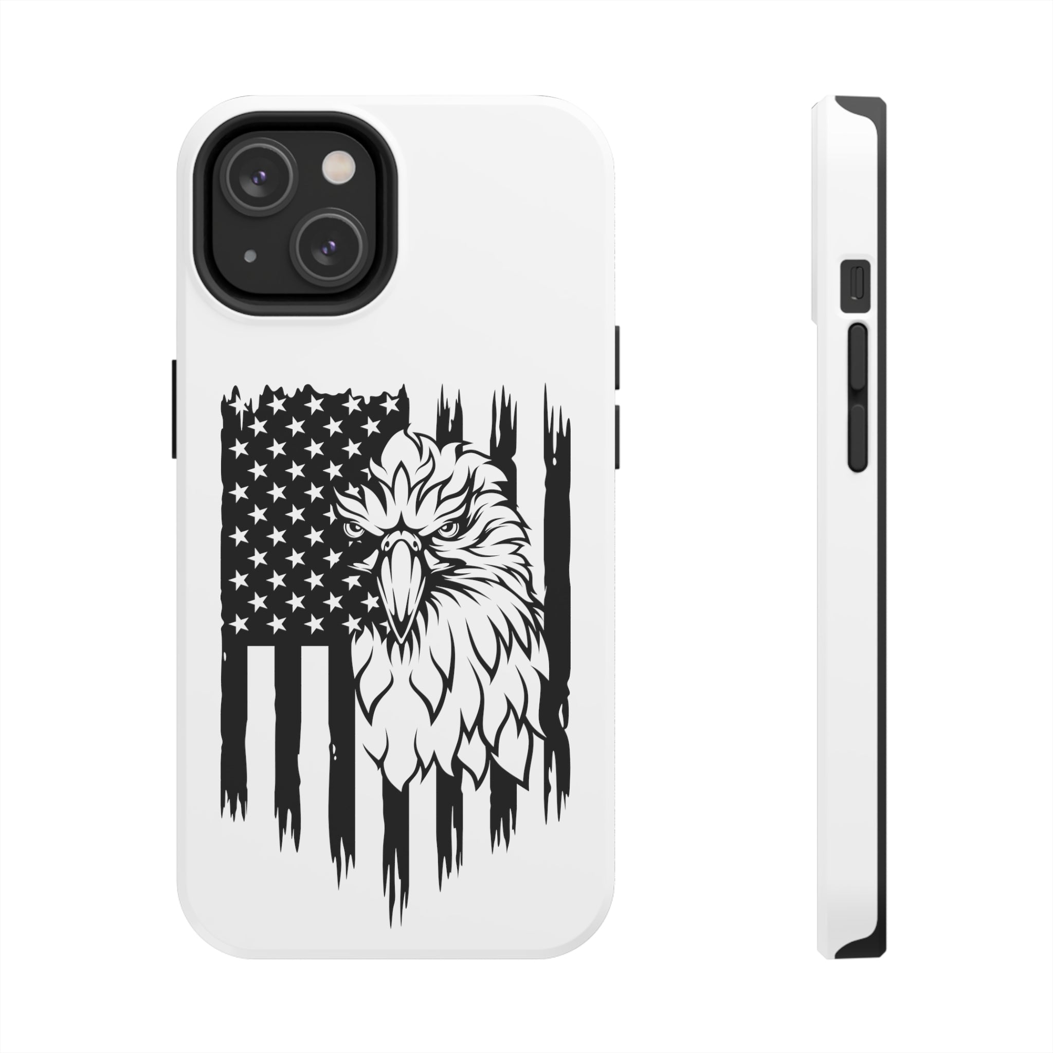 Patriotic iPhone Case: Eagle Through American Flag iPhone Case, Patrio | American Flag iPhone Case, Patriotic iPhone Tough Case