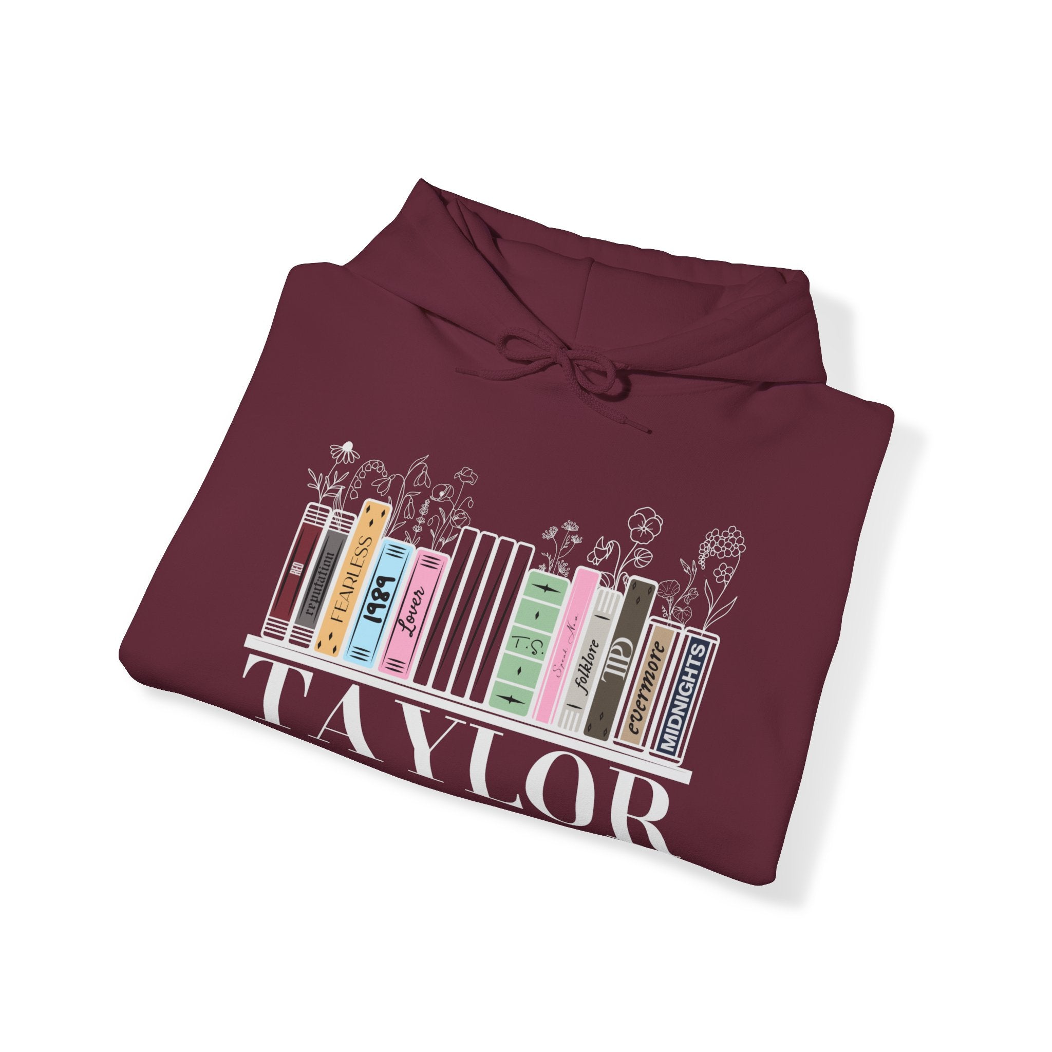 Taylor Swift Albums As Books Hoodie | All Taylor's Albums Including TT | Albums Including TTPD Decorated