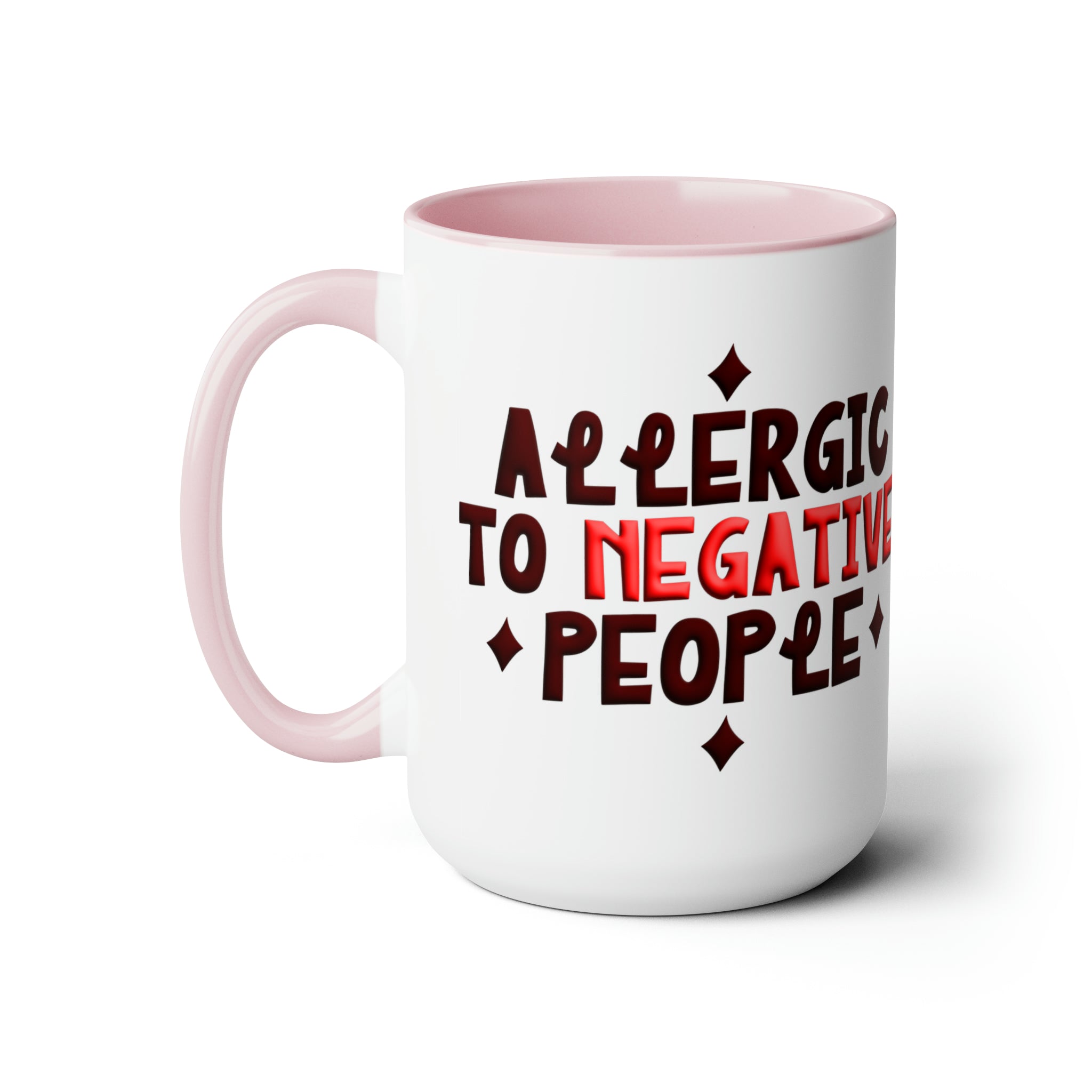 Embrace Positivity Daily: The "Allergic to Negative People" Ceramic Mu | Negative People" Ceramic Mug