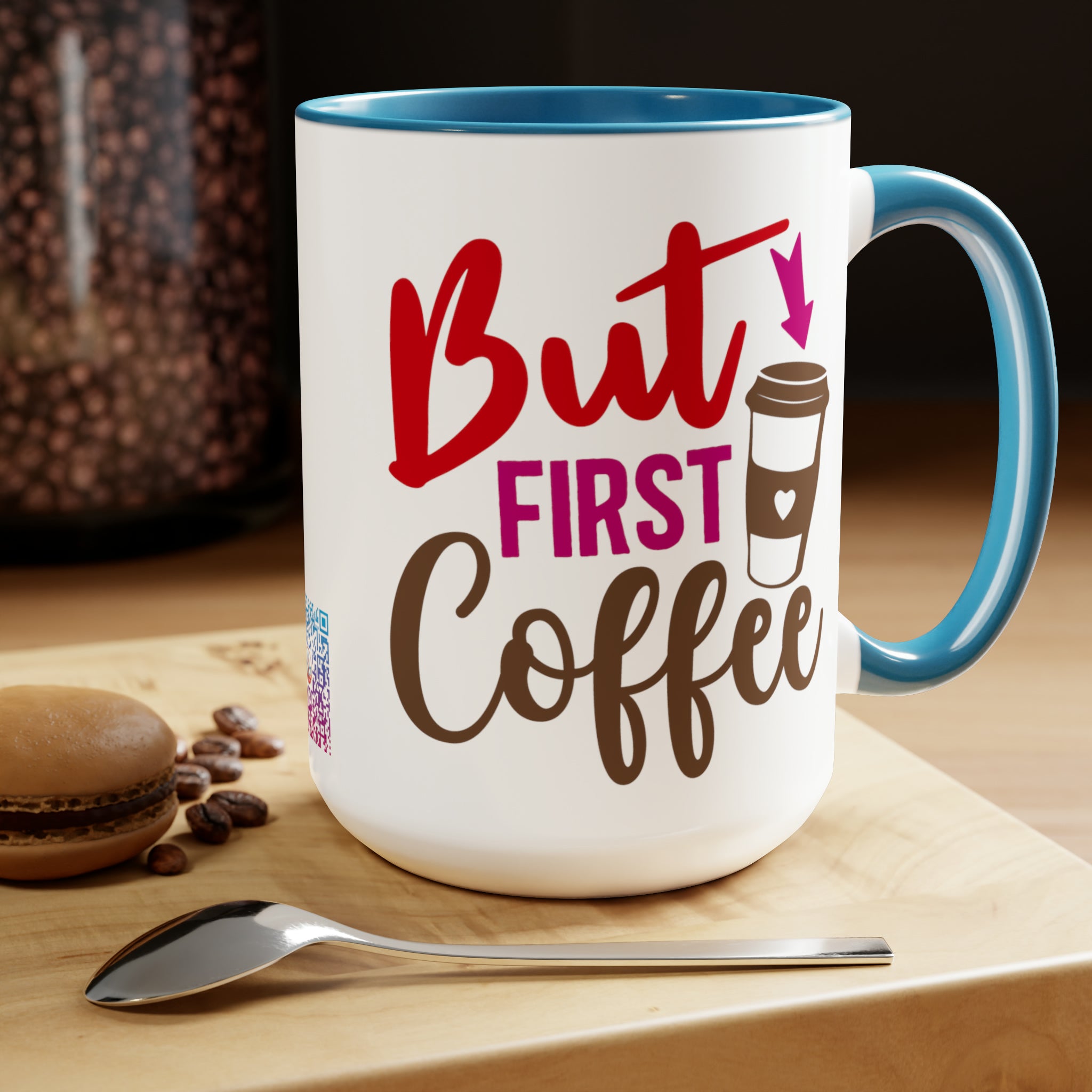 Kickstart Your Day With The "But First, Coffee" 15oz Ceramic Mug | , Coffee" 15oz Ceramic Mug