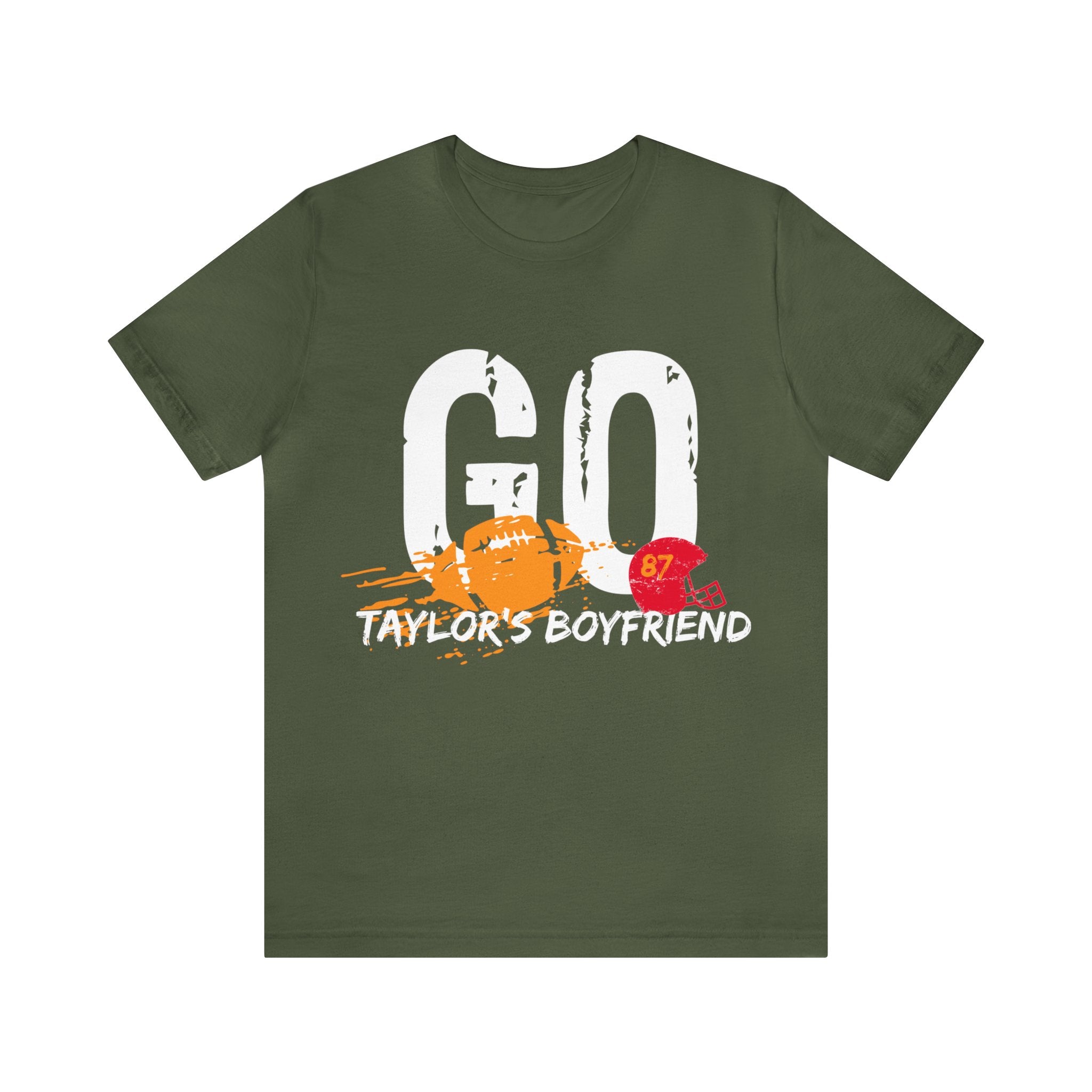 Go Taylors Boyfriend T-Shirt Printed on Front and Back - Gabe Atkins Designs