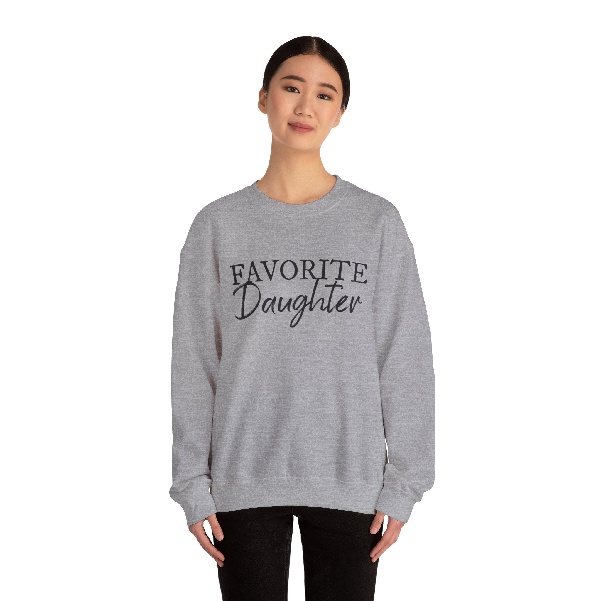 Favorite Daughter Sweatshirt Favorite Family Member, Funny Daughter Sweatshirt Daughter Crewneck Sweater Gift for Daughter, My Daughter - Gabe Atkins Designs