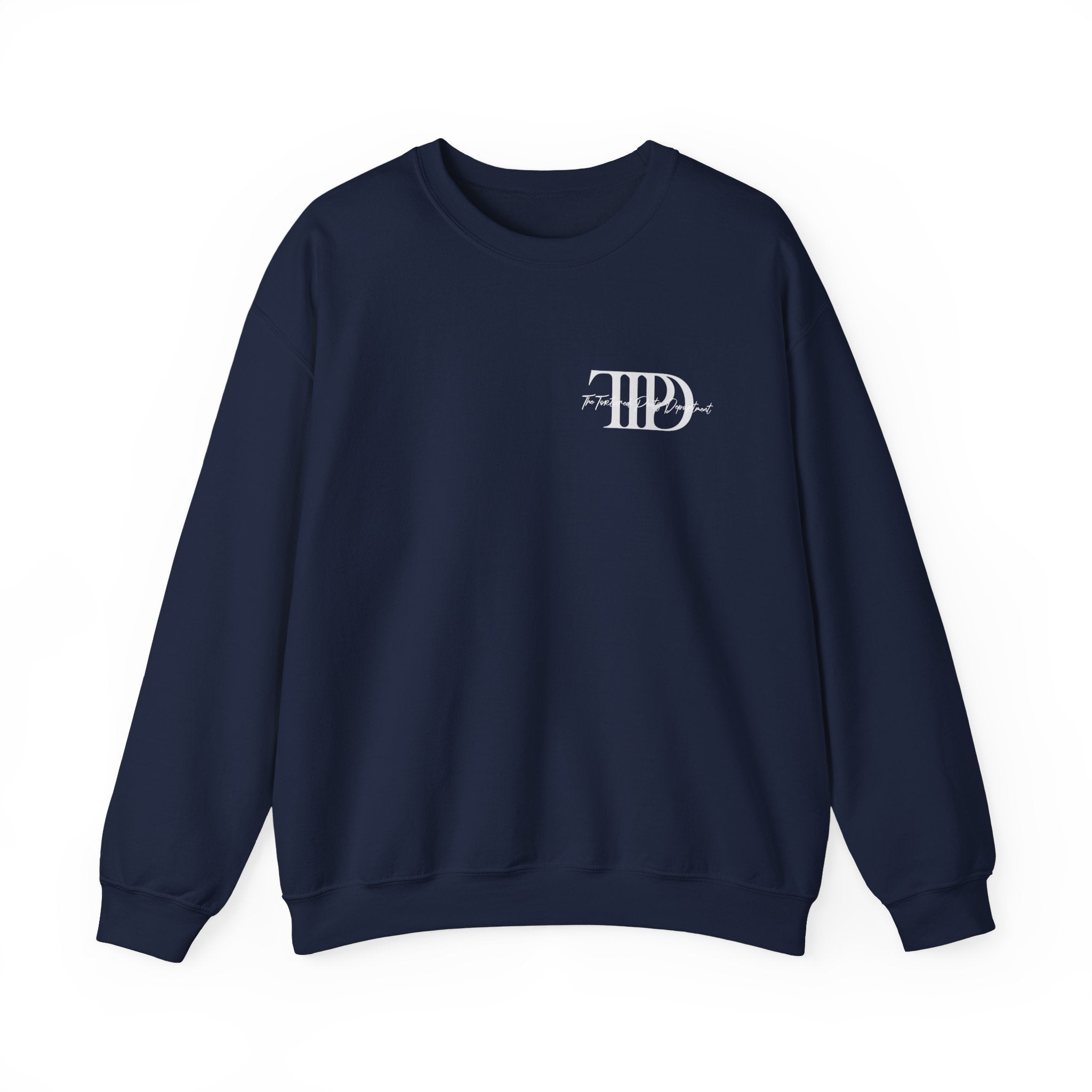 The Tortured Poets Department Sweatshirt with Tracklist on The Back |  | Tortured Poets Department Unisex Sweatshirt