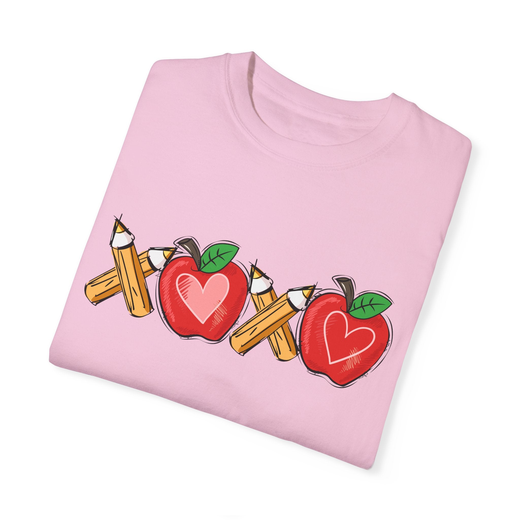 Comfort Colors XOXO Teacher Shirt, Valentine Teacher Shirt, Teacher Valentine T-Shirt, Teacher Valentine Shirt, Valentines Day Gift Teacher - Gabe Atkins Designs