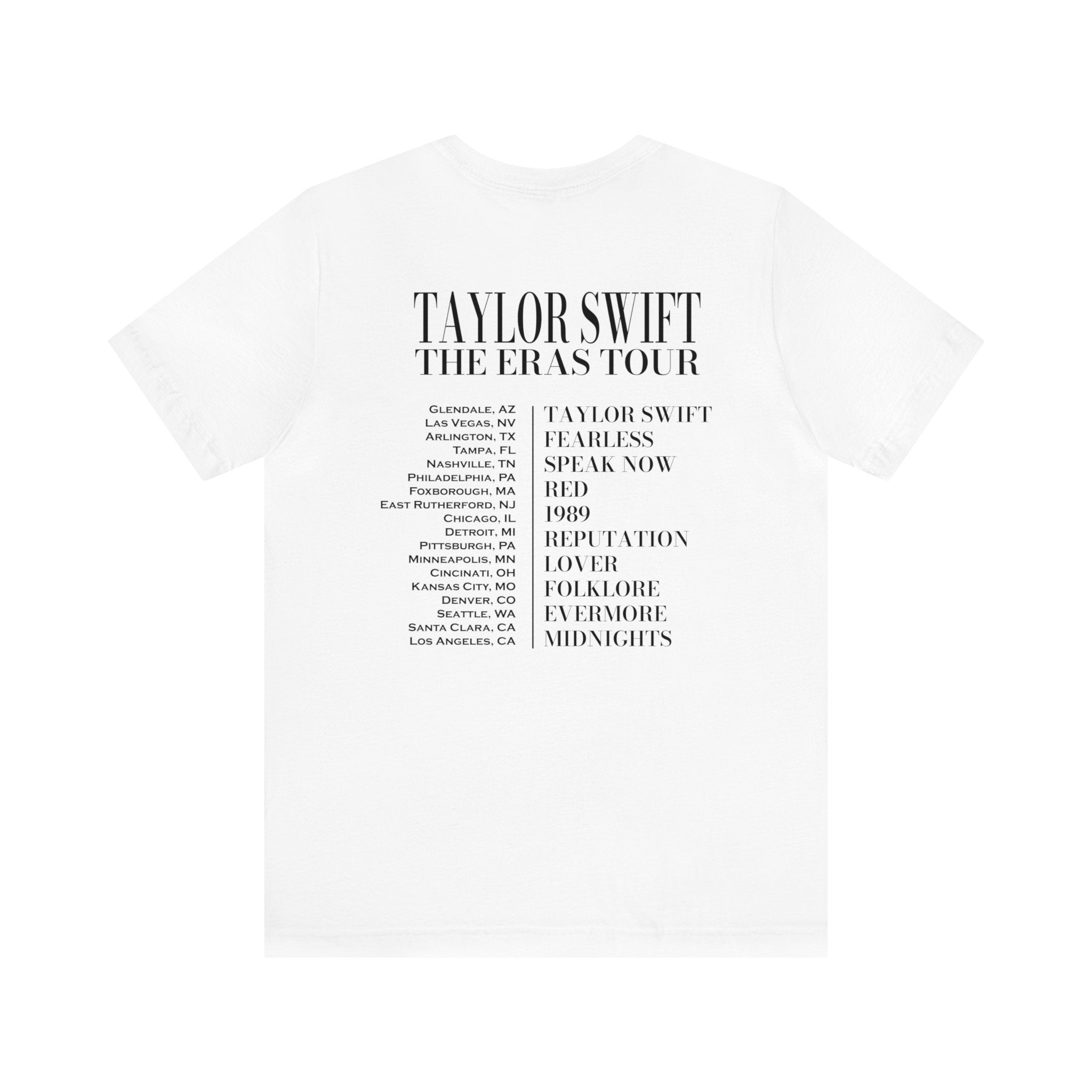 The Eras Tour Concert Shirt Two Sided Print | Unisex Jersey Short Slee | Unisex Jersey Short Sleeve Tee