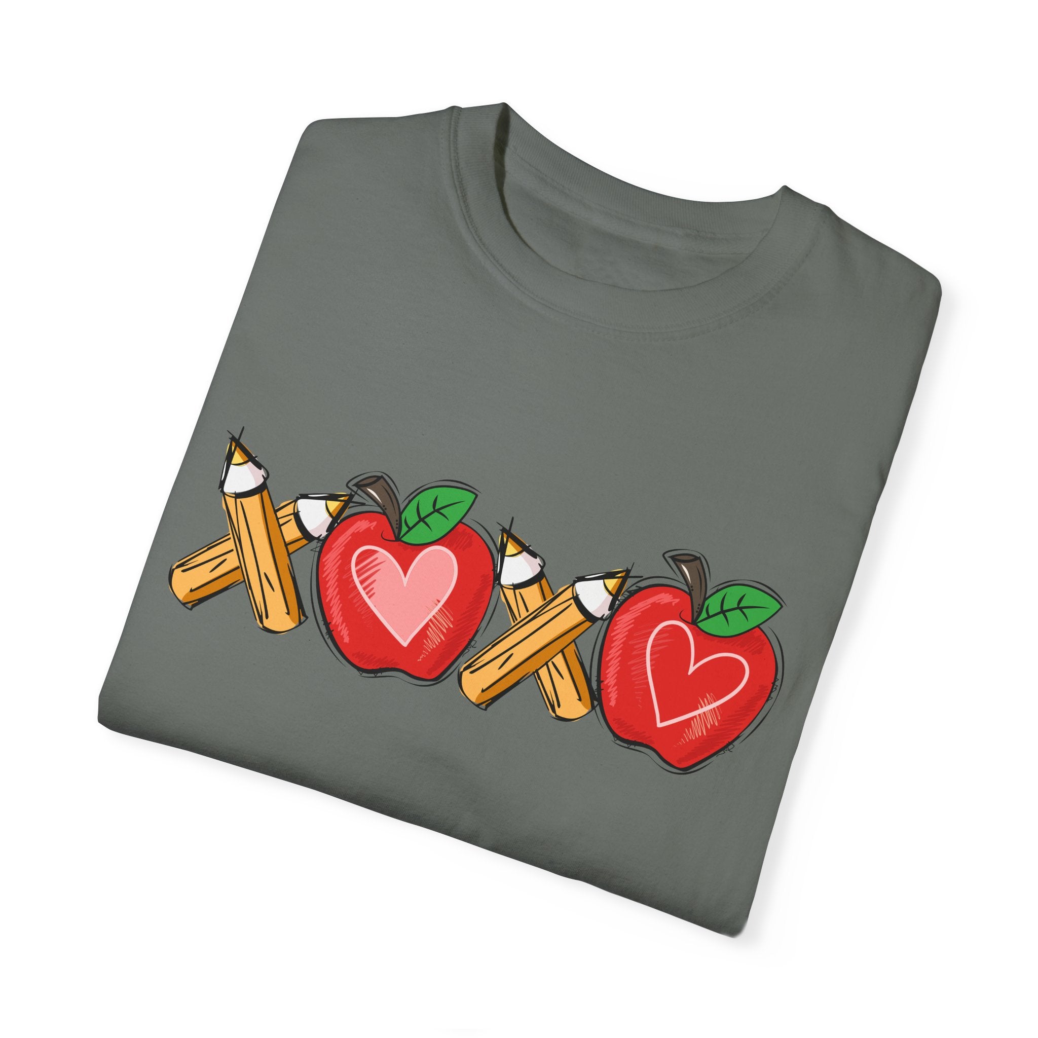 Comfort Colors XOXO Teacher Shirt, Valentine Teacher Shirt, Teacher Valentine T-Shirt, Teacher Valentine Shirt, Valentines Day Gift Teacher - Gabe Atkins Designs