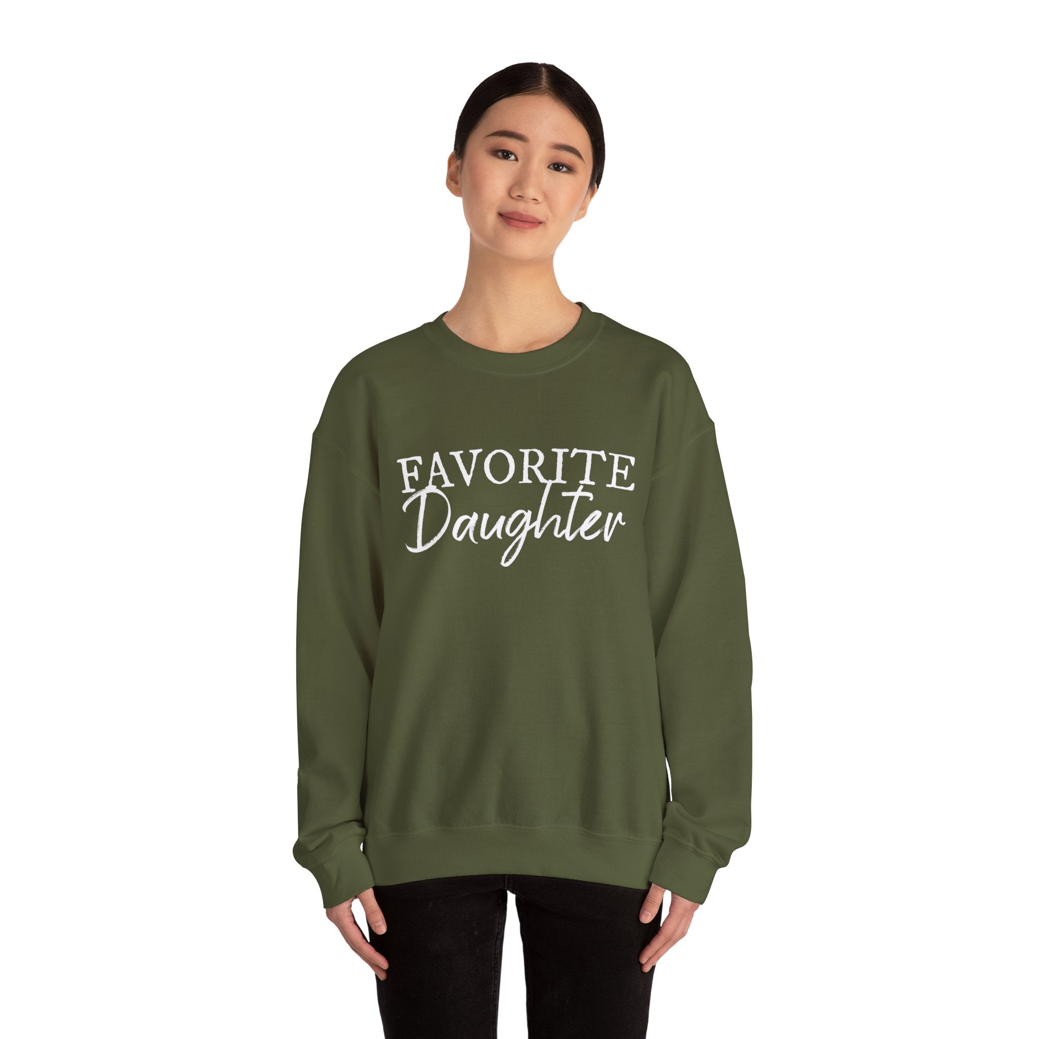 Favorite Daughter Sweatshirt Favorite Family Member, Funny Daughter Sweatshirt Daughter Crewneck Sweater Gift for Daughter, My Daughter - Gabe Atkins Designs