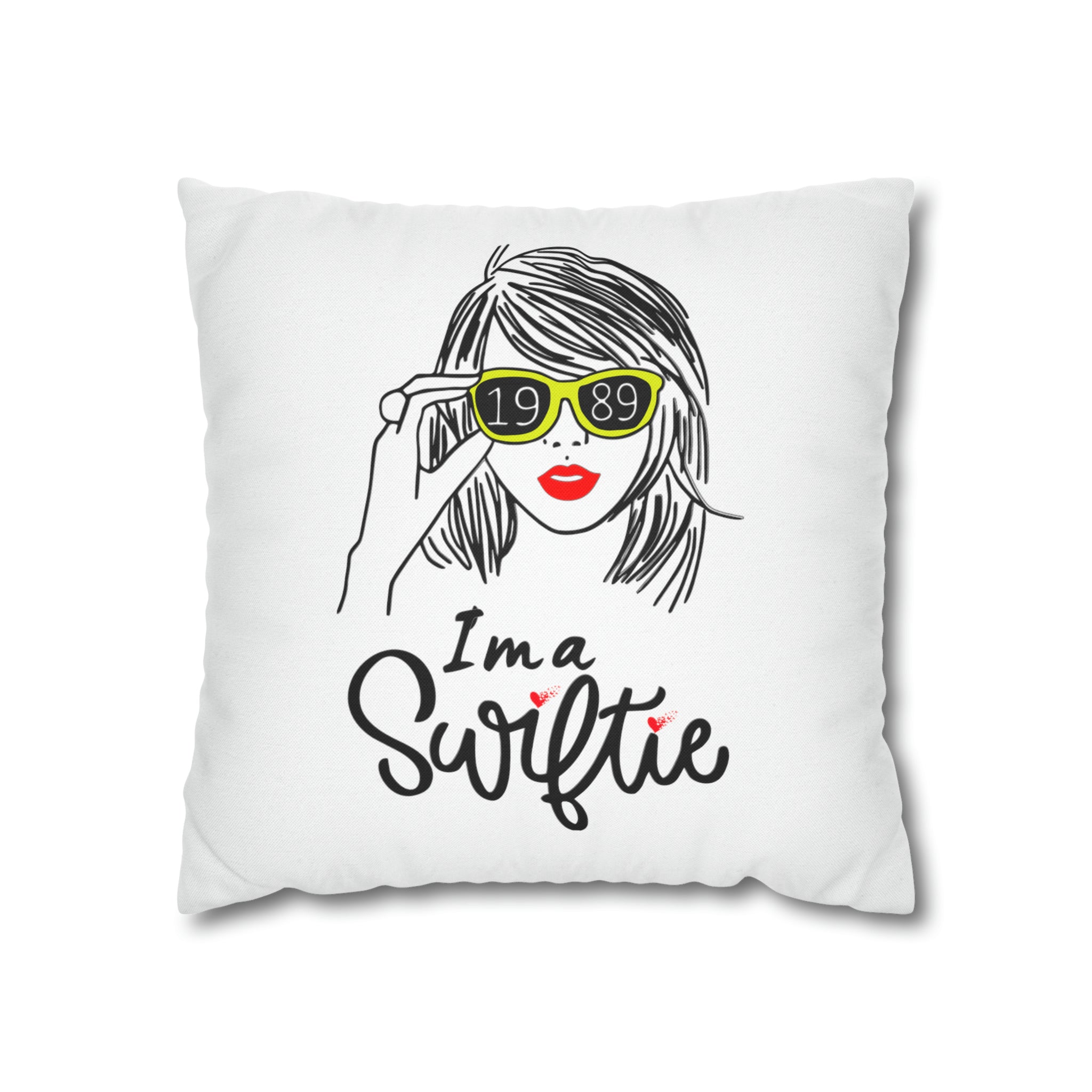 Taylor Swift "I am a Swiftie" Square Pillow Case | Taylor Swift Fan De | Taylor Swift Fan Decorative Pillow Case