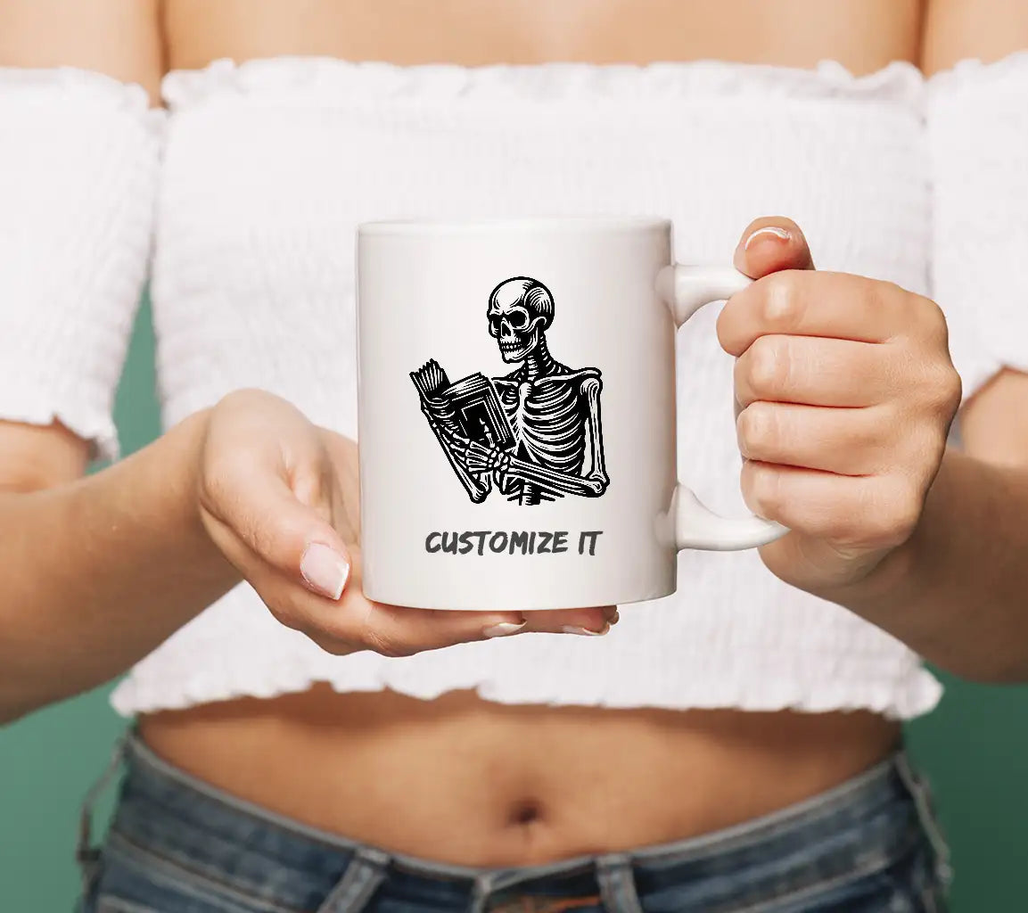  Skeleton Reading Book SVG - Digital Download SVG