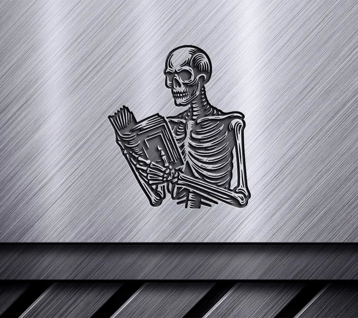  Skeleton Reading Book SVG - Digital Download SVG