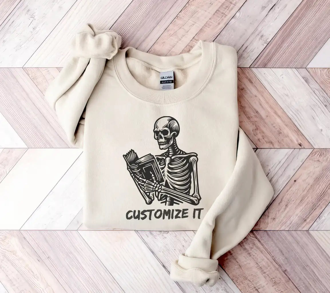  Skeleton Reading Book SVG - Digital Download SVG