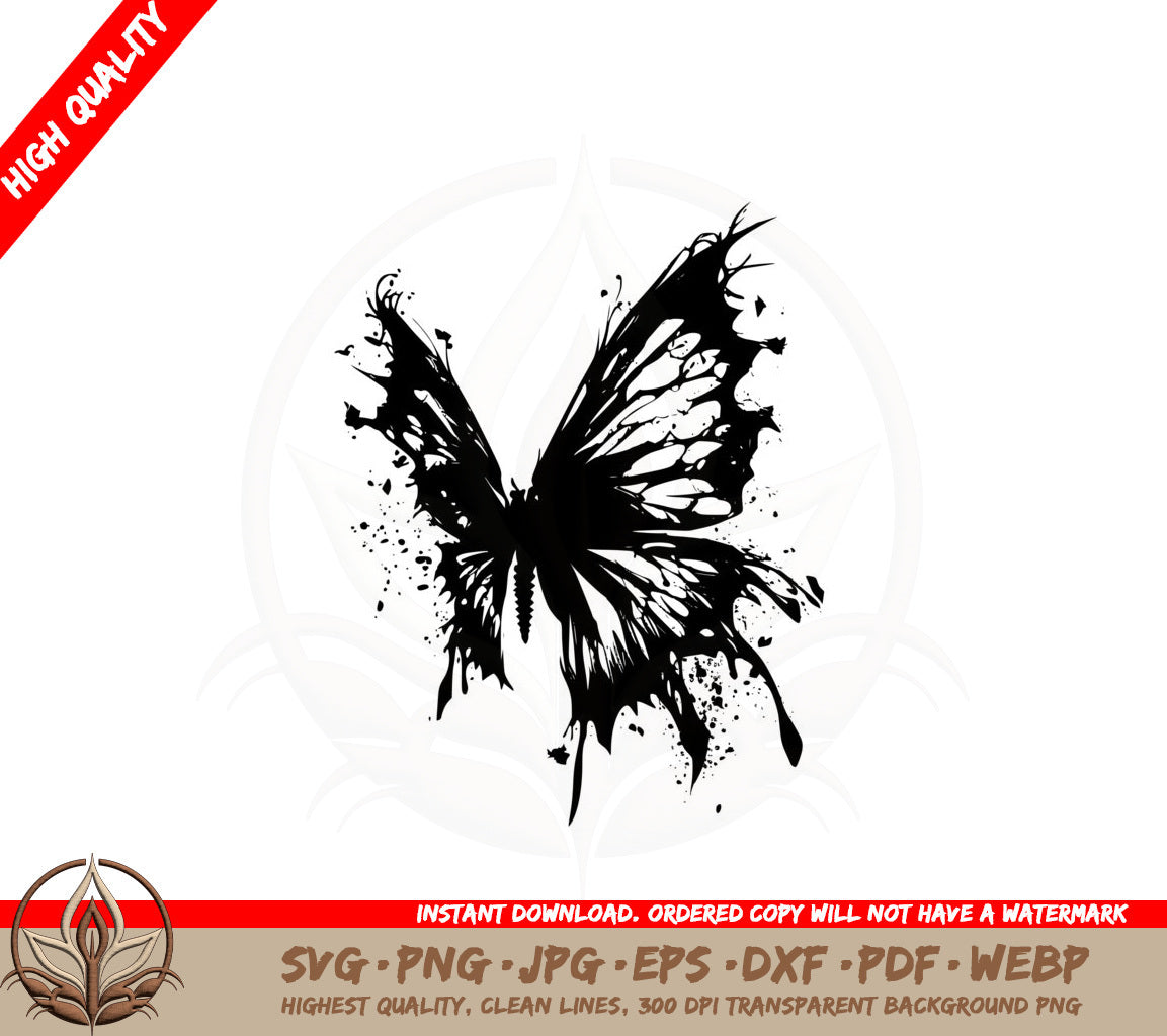 Abstract Butterfly SVG PNG JPG AI PDF DXF EPS  WebP - Digital Download 
