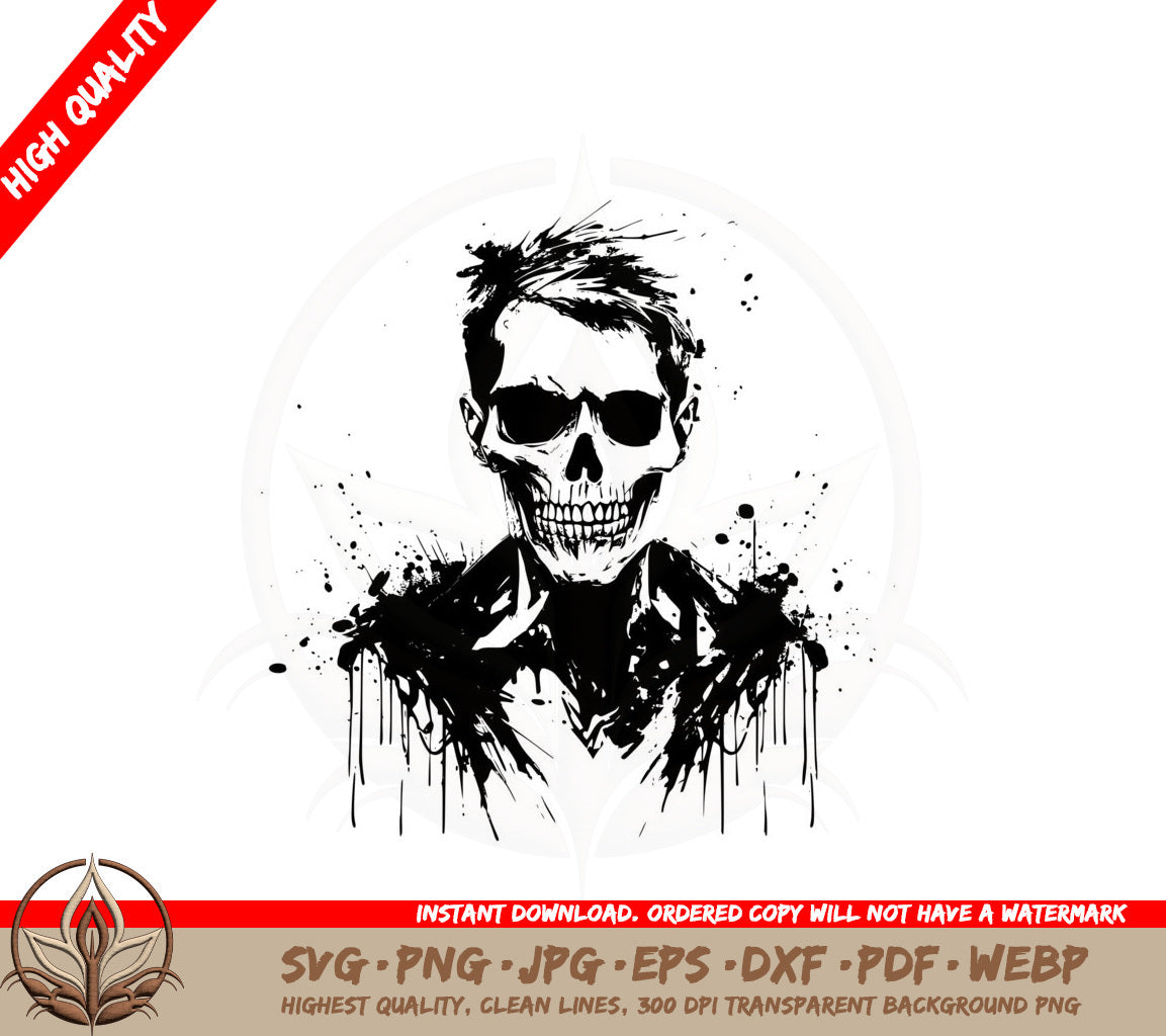 Abstract Dapper Skeleton SVG 
