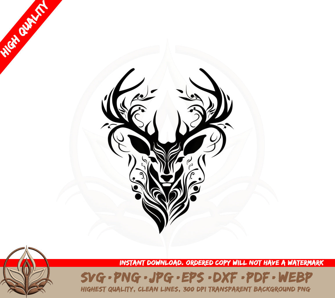 Abstract Deer Trophy SVG