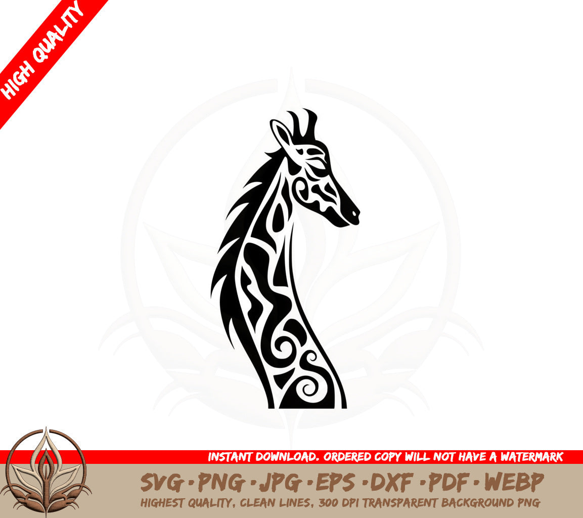 Abstract Giraffe SVG 