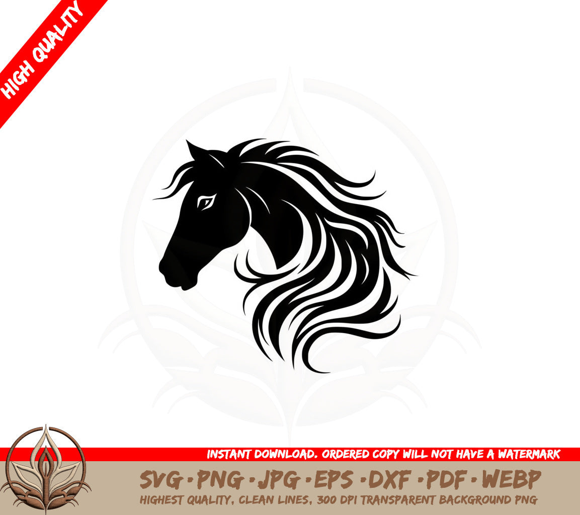 Abstract Majestic Horse SVG 