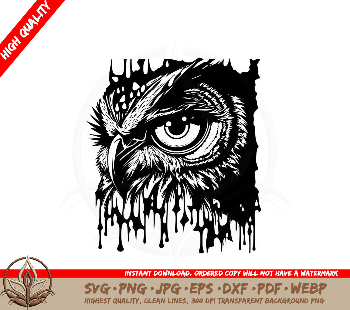 Abstract Owl Eye SVG PNG JPG AI PDF DXF EPS and WebP  