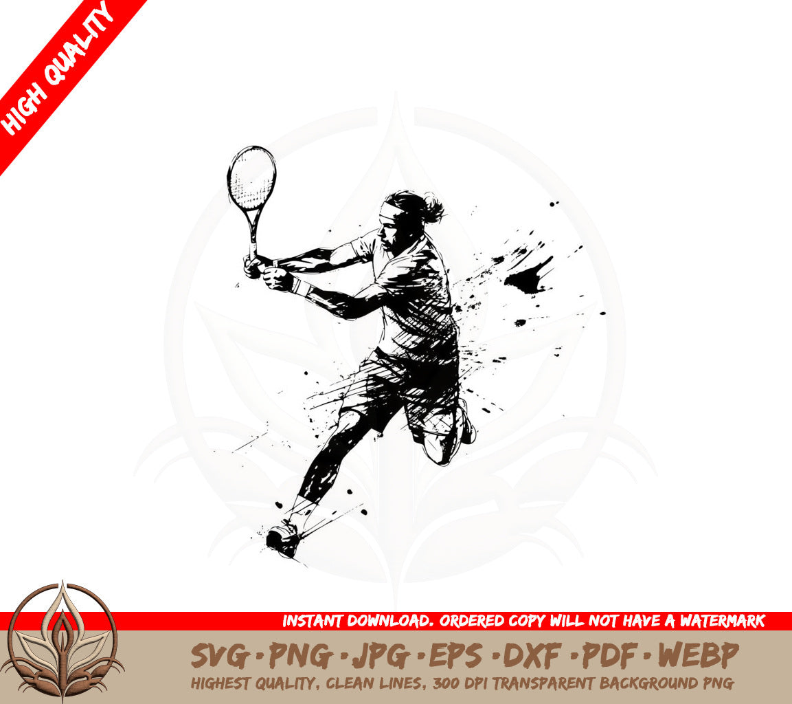 Abstract Tennis Pro SVG 