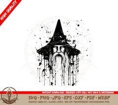 Abstract Wizard Closeup SVG 