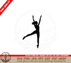 Acrobatic Woman SVG 