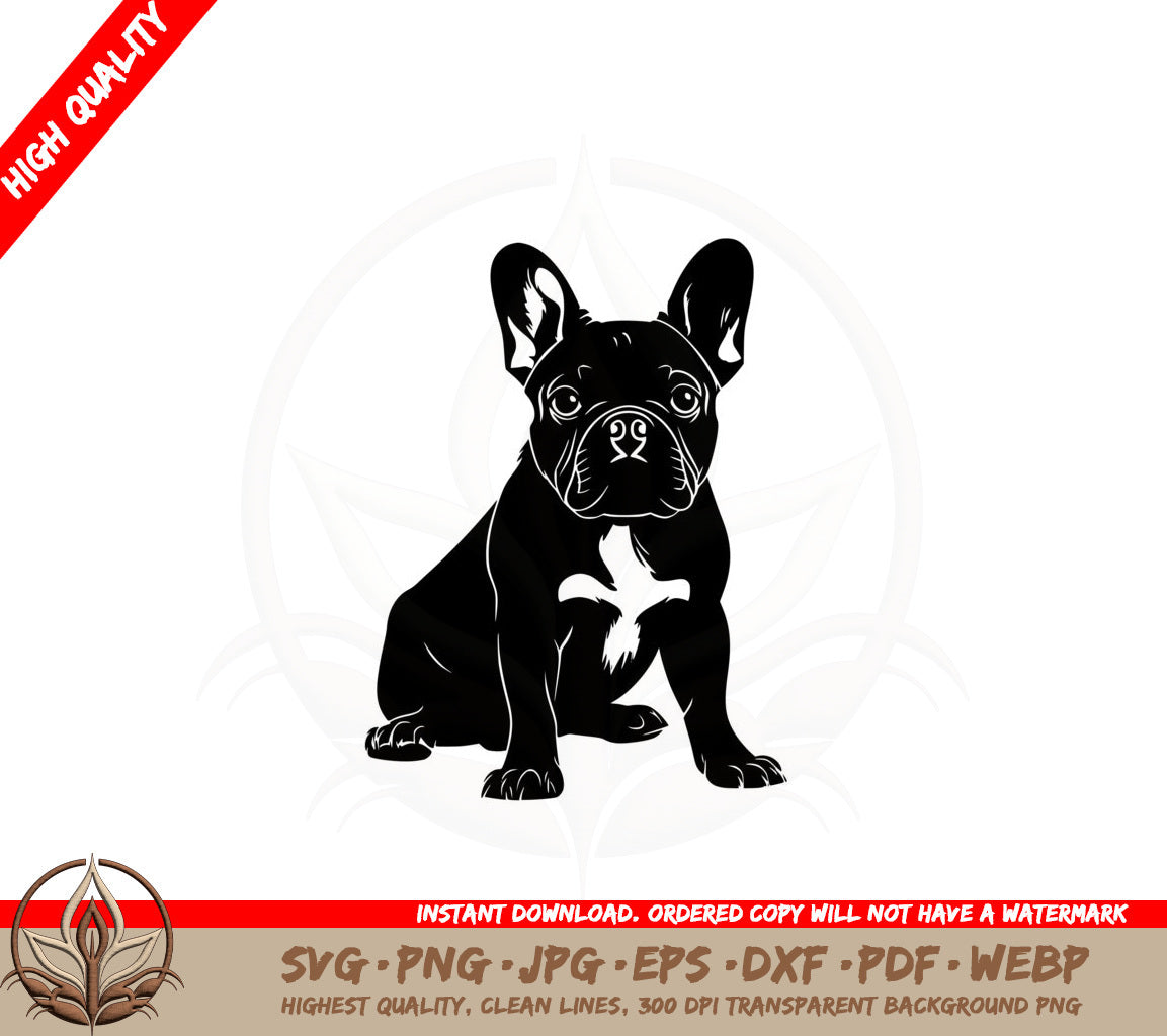 Adorable French Bulldog SVG - Digital Download 