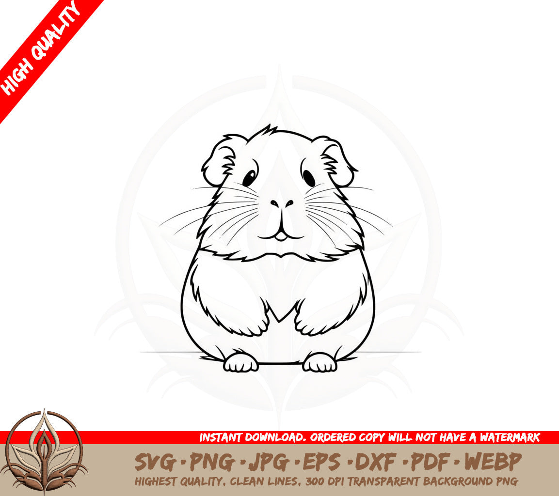 Adorable Hamster Digital Design SVG 