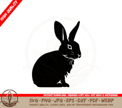 Adorable Hare Cut File SVG 