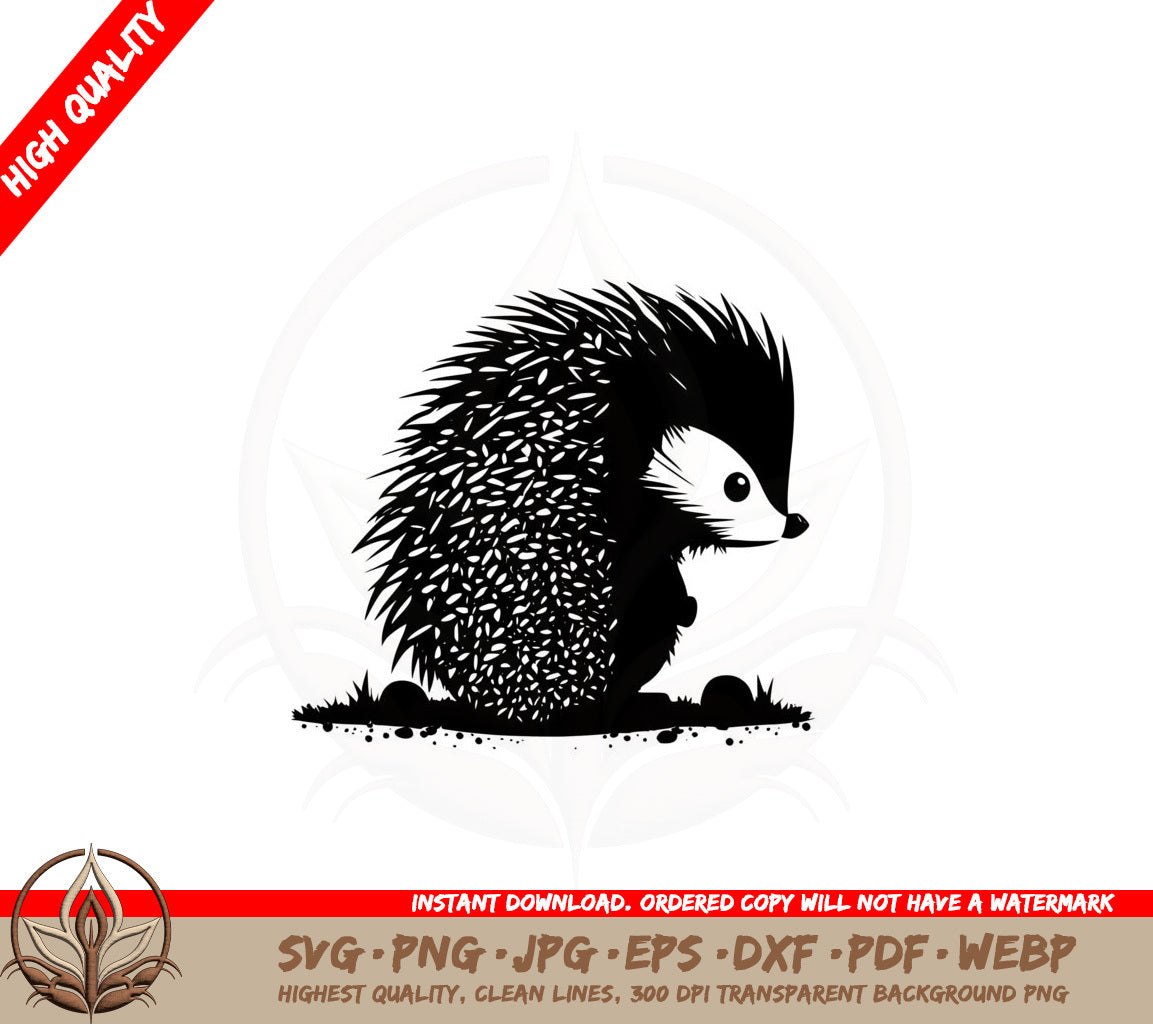 Adorable Hedgehog Digital Design SVG 