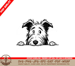 Adorable Irish Wolfhound SVG Cut File