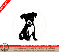 Adorable Puppy SVG PNG JPG AI PDF DXF EPS and WebP - Digital Download 