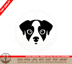 Adorable Puppy Stare SVG Cut File 