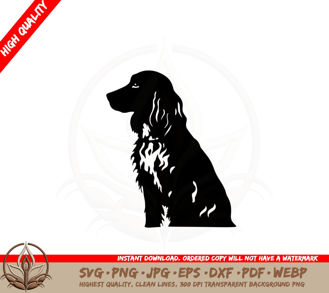 Adorable Spaniel Digital Art File SVG 